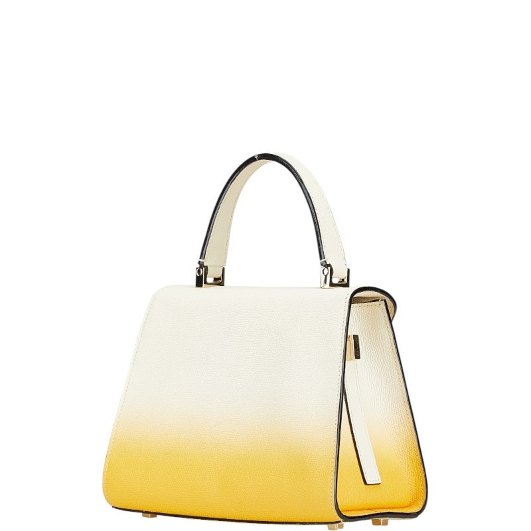 Valextra Leather Handbag Beige,Yellow