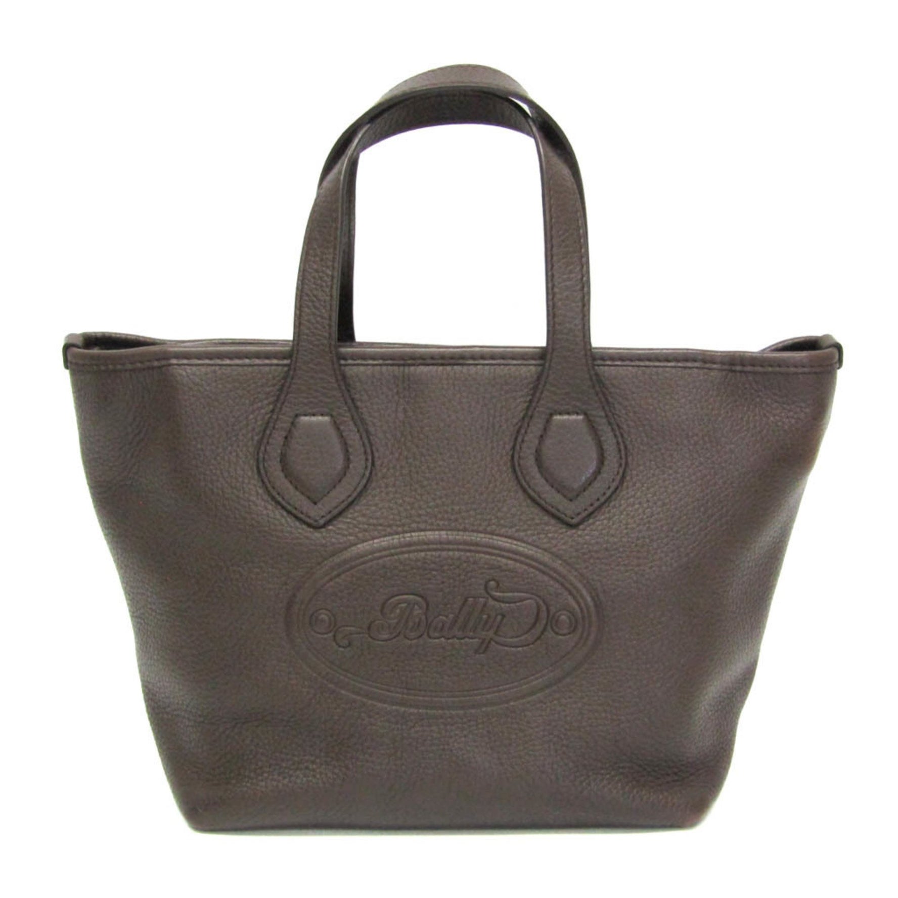 Bally BARDEAU-L Leather Handbag Dark Brown