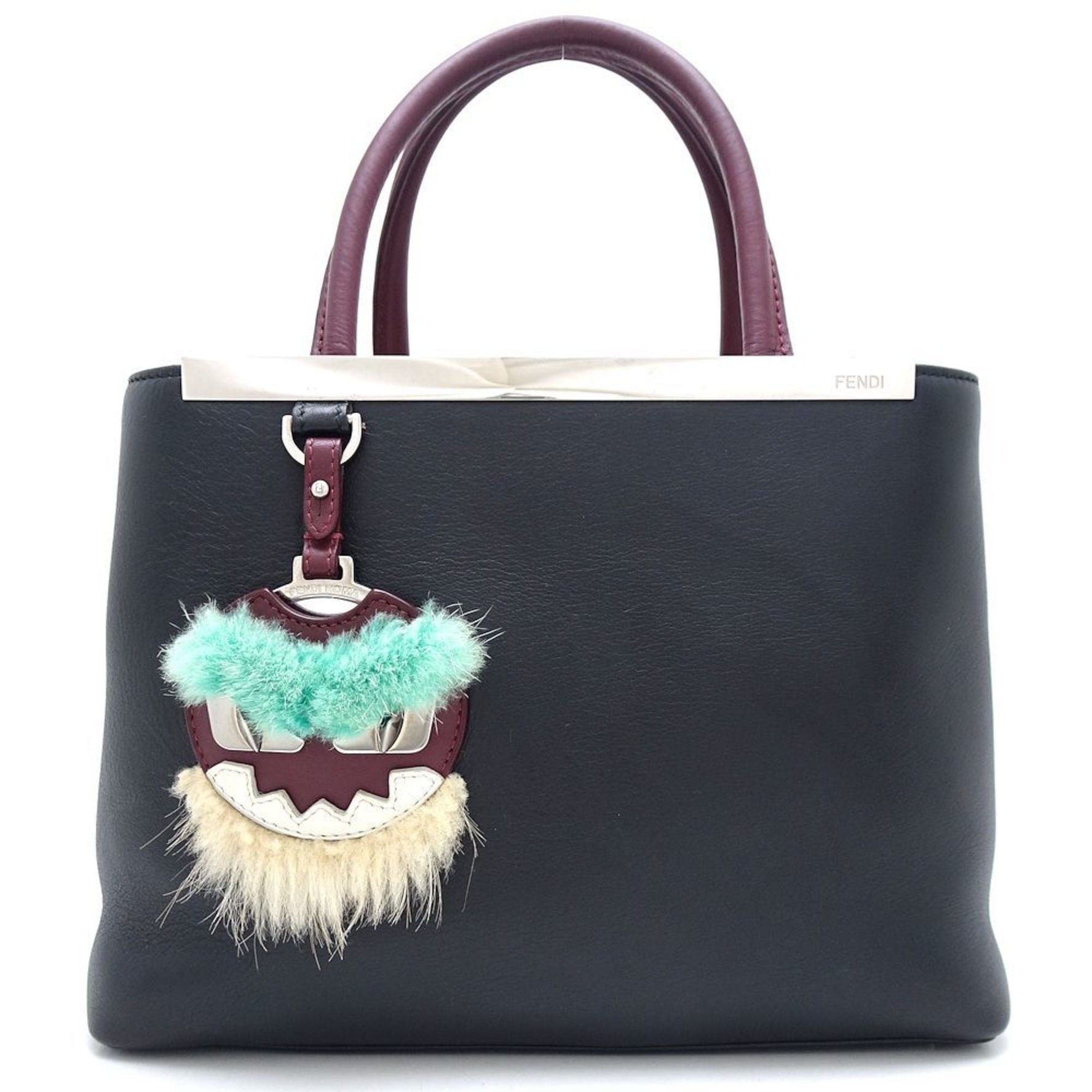 FENDI Petit Toujour Handbag Monster Leather