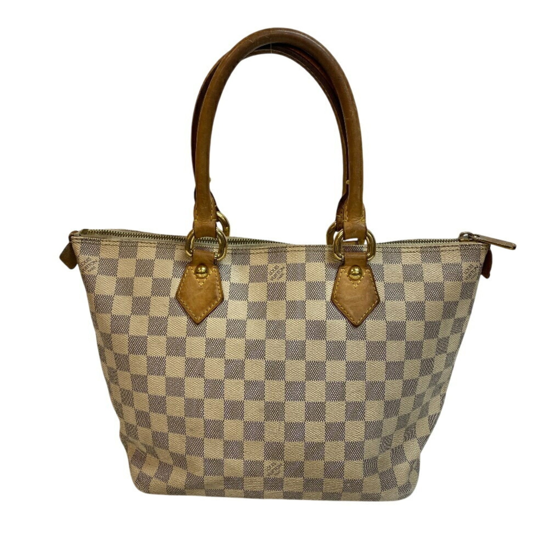 LOUIS VUITTON Saleya PM Damier Handbag, Beige