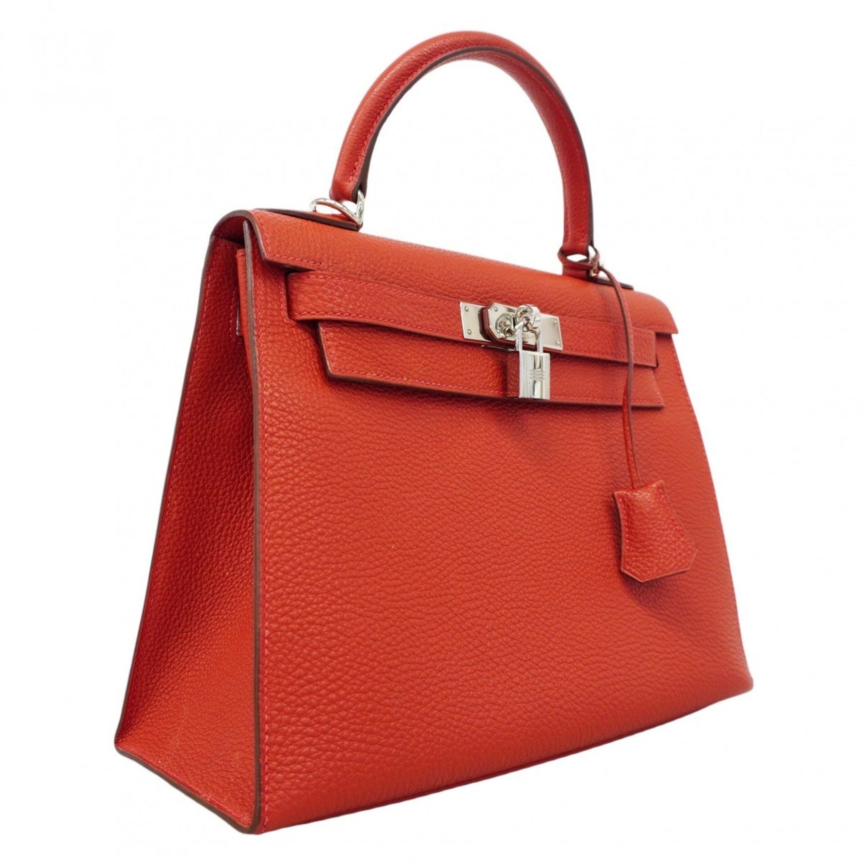 Hermes Hermès Kelly 28 Togo Vermilion Handbag for Women, □I Stamp