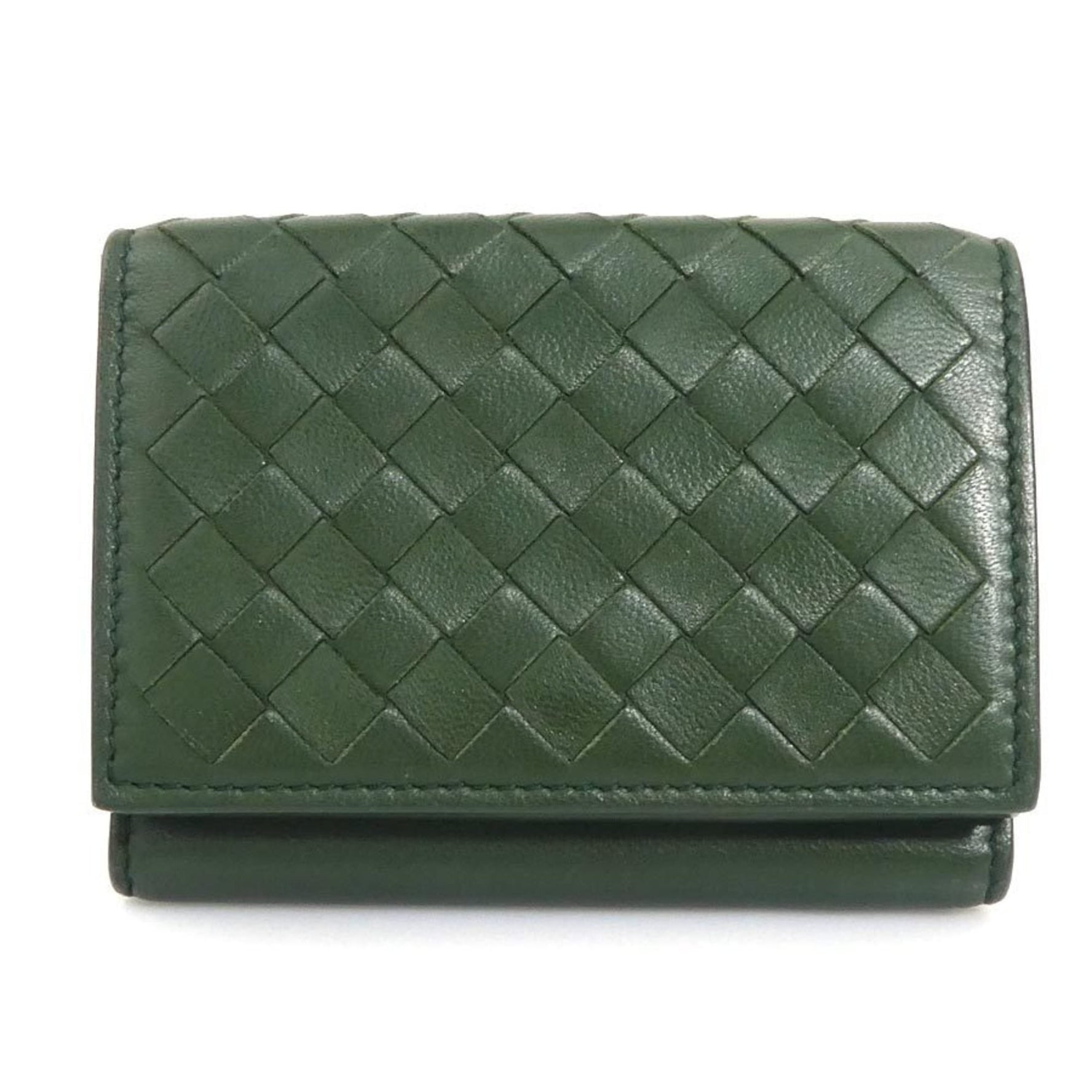 Bottega Veneta Intrecciato Leather Tri-fold Wallet in
