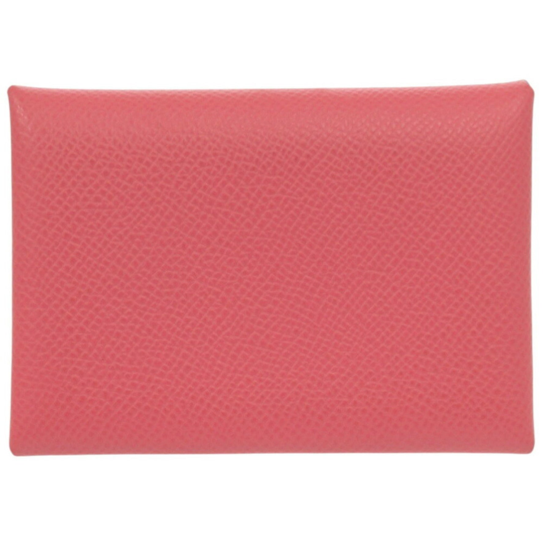 Like new Hermès Calvi Duo Epsom Leather Rose Azalee B Stamp (2023) Coin Case Wallet