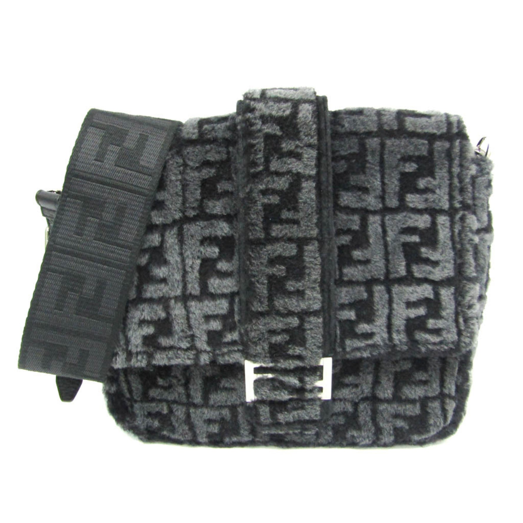 Fendi Baguette Messenger Medium Leather Shoulder Bag