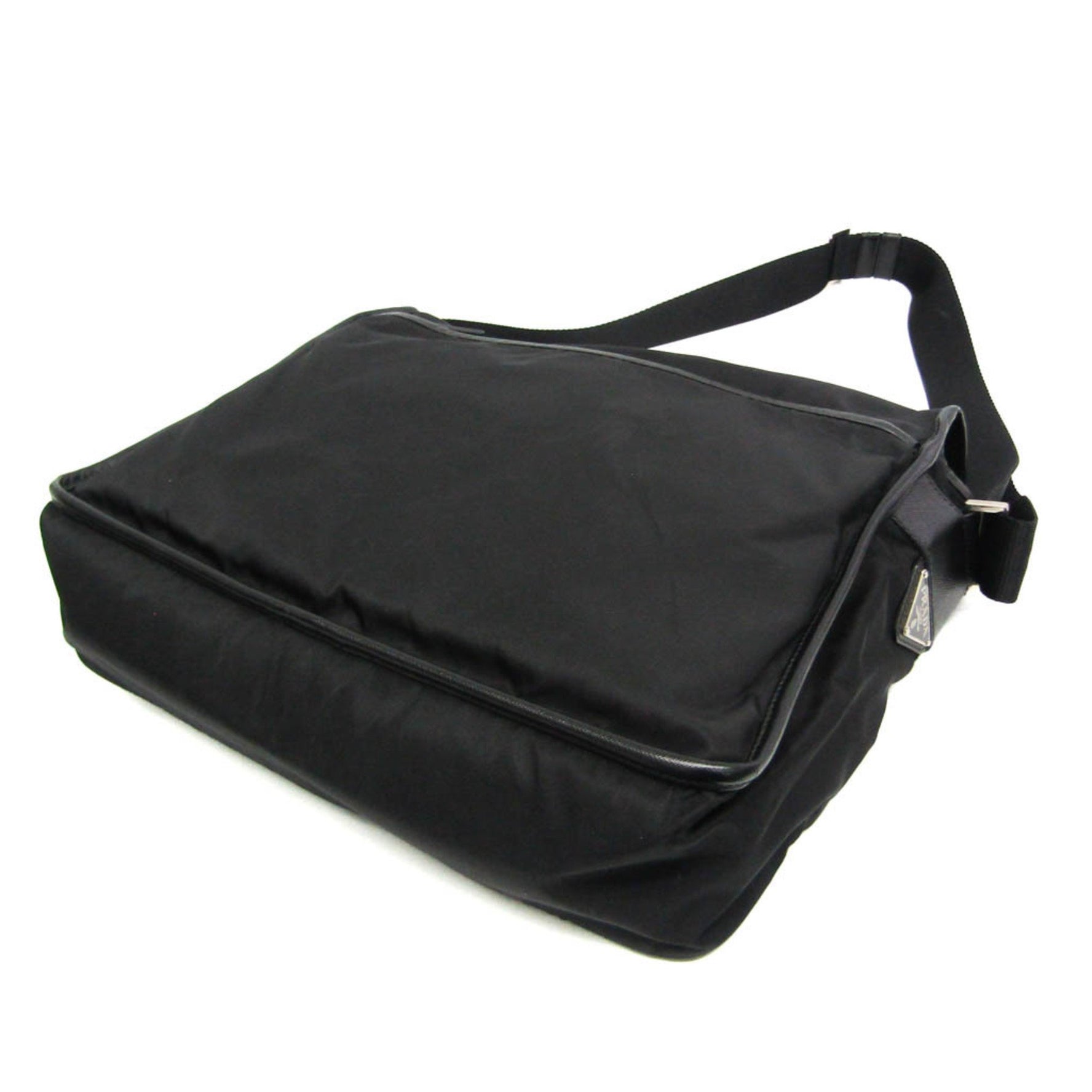 Prada Tessuto Men,Women Nylon,Leather Messenger Bag,Shoulder Bag