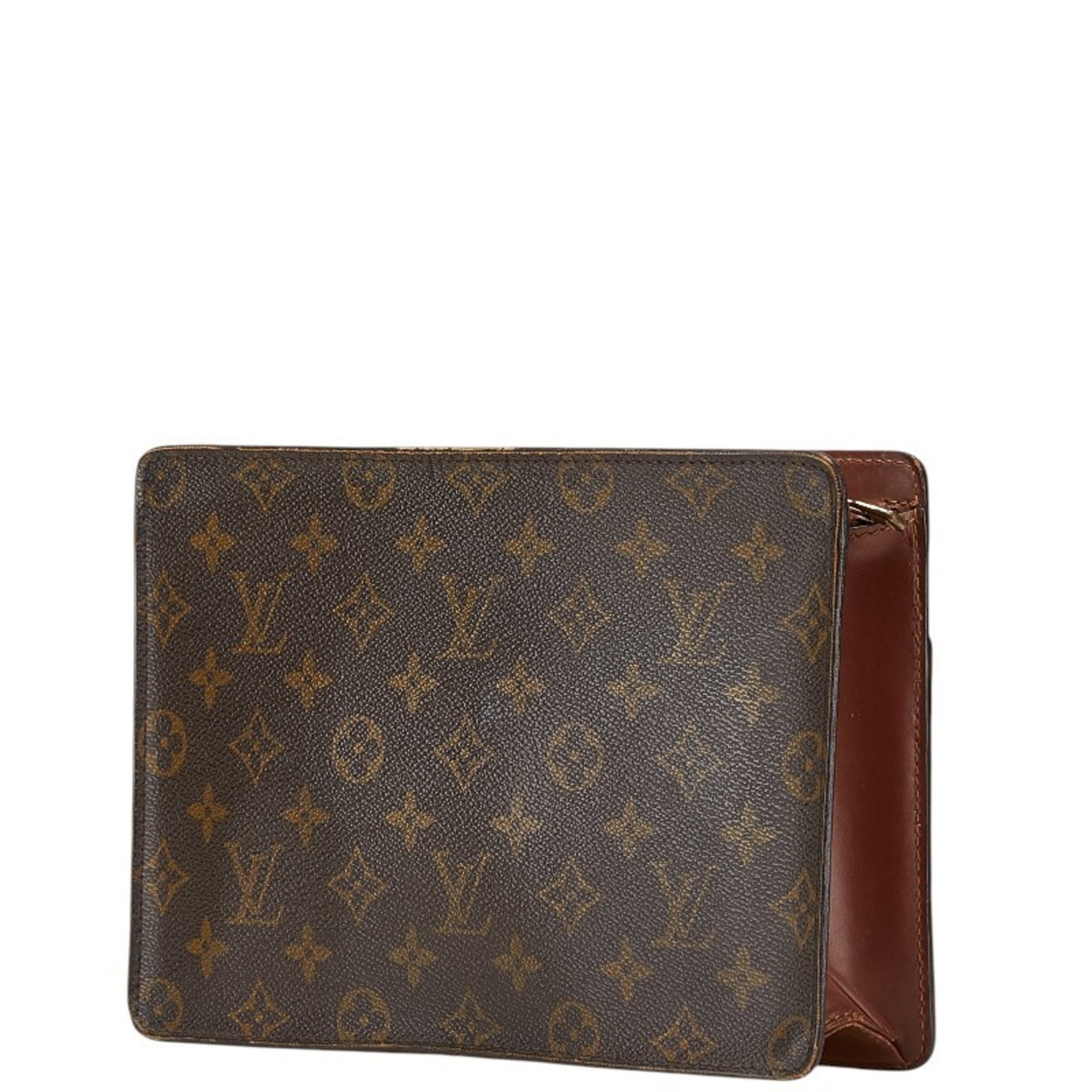 Louis Vuitton Monogram Pochette Homme Second Bag Clutch PVC Leather