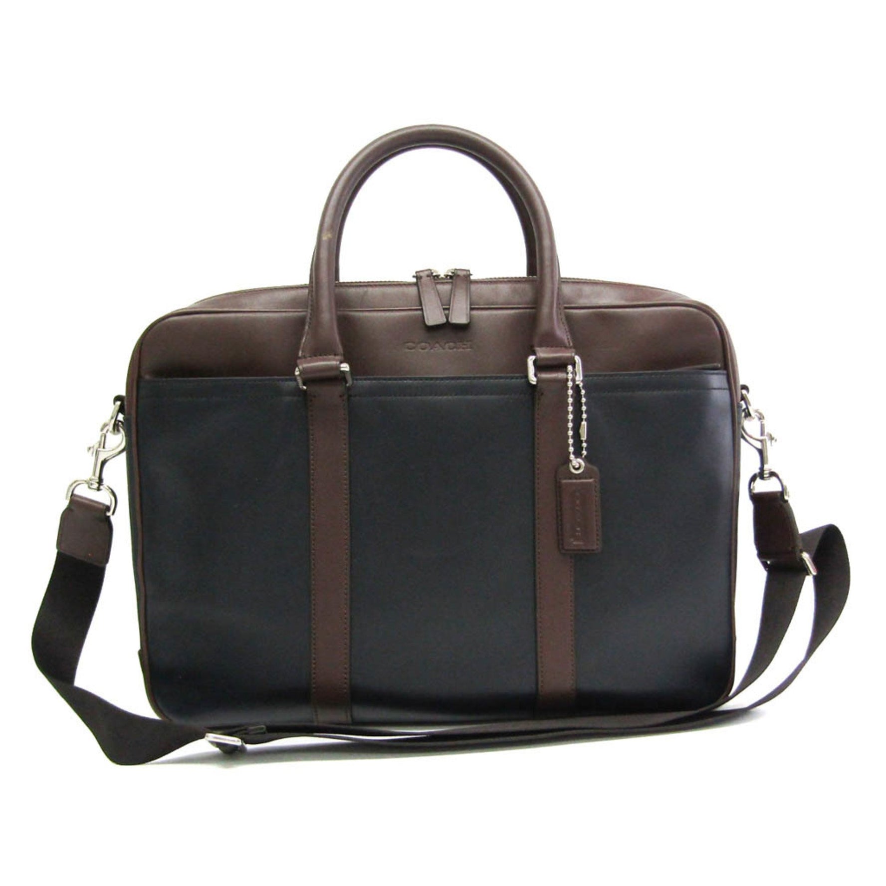 Coach Lexington Leather Briefcase,Shoulder Bag Black,Brown
