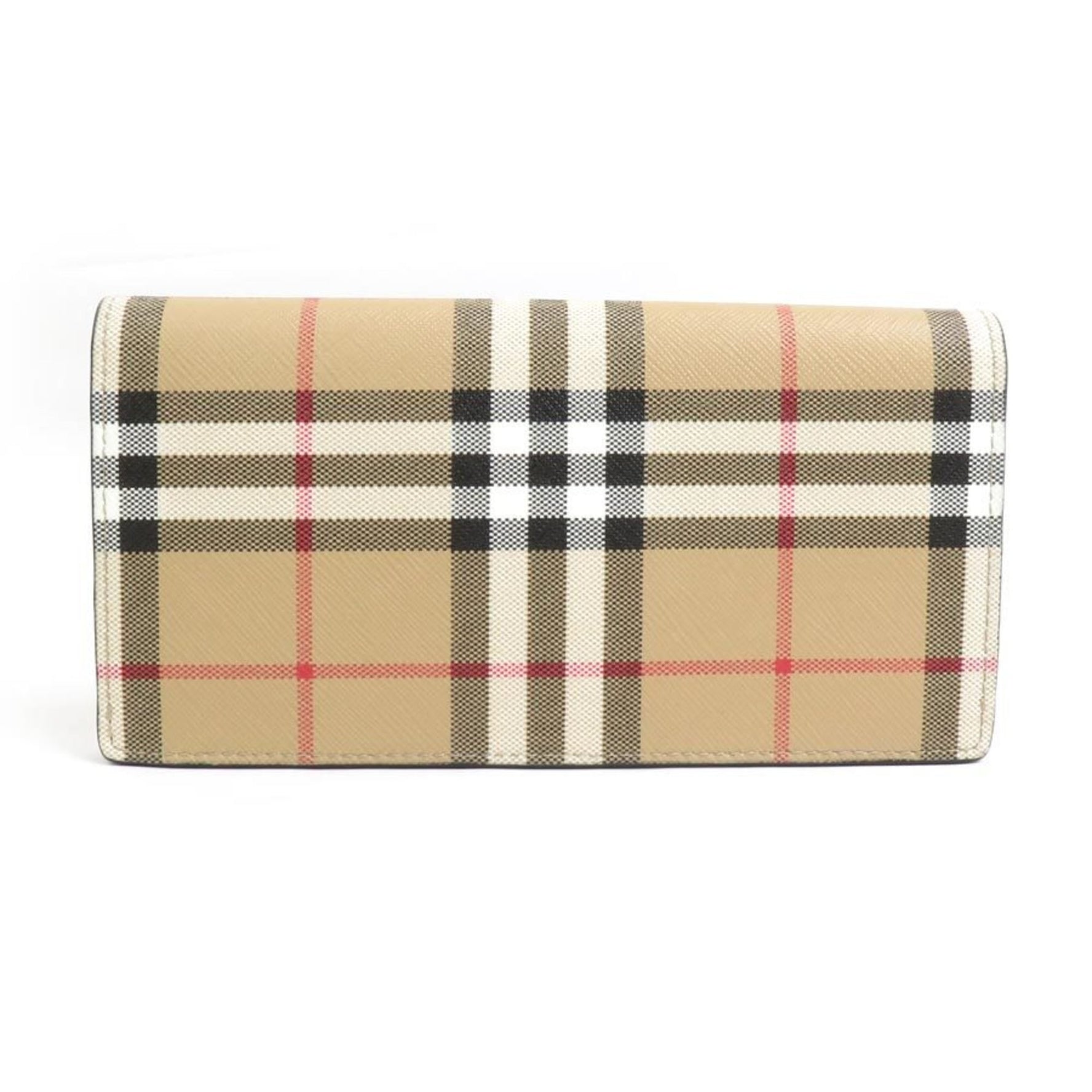 Burberry Bi-fold long wallet coated canvas men's