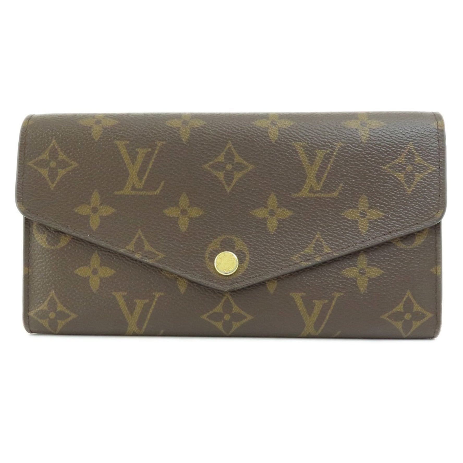 Louis Vuitton Portefeuille Sarah Monogram Coquelicot Long Wallet Canvas