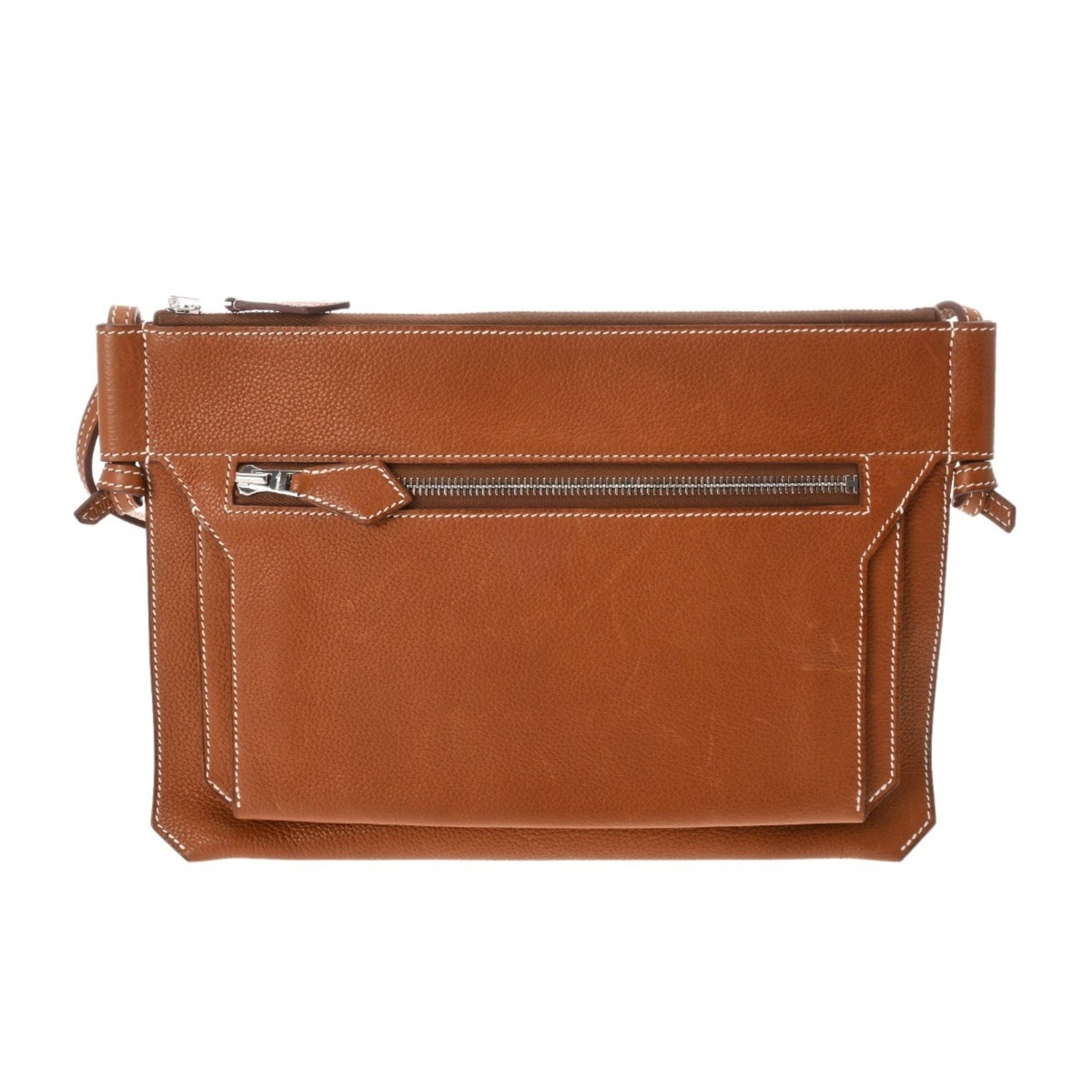 HERMES Ultrapla GM Forbes Z Stamp (around 2021) Barenia Shoulder Bag AB