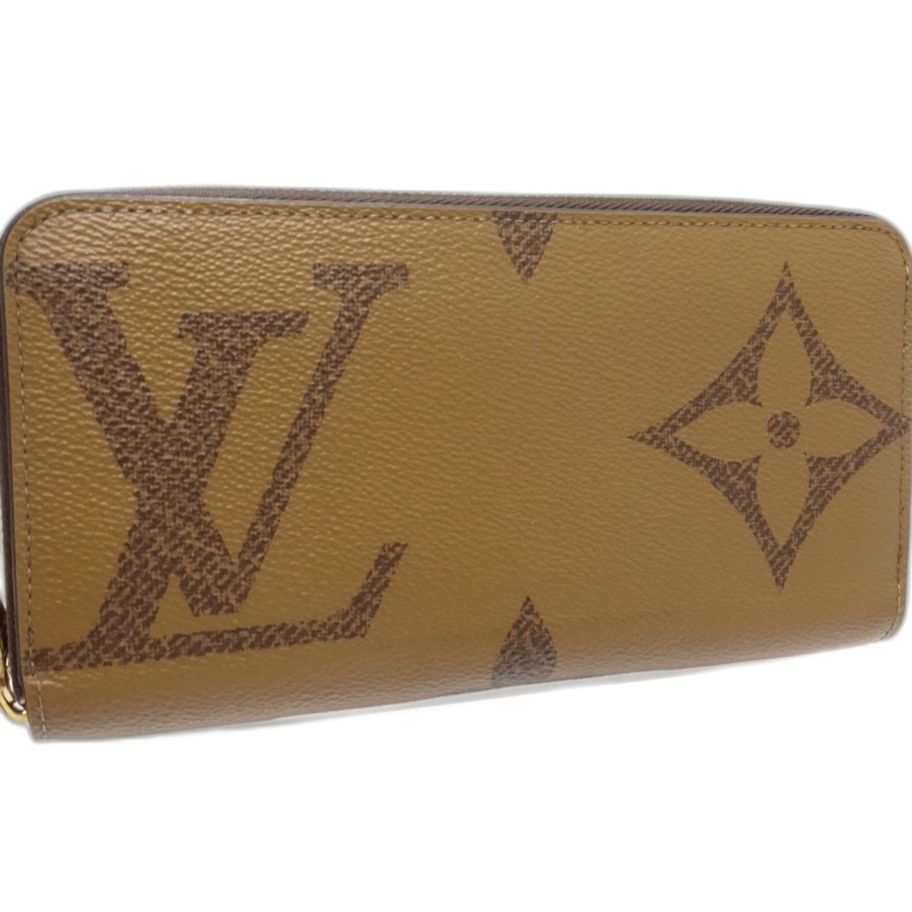 Louis Vuitton Long Wallet Zippy Monogram Giant Reverse Beige