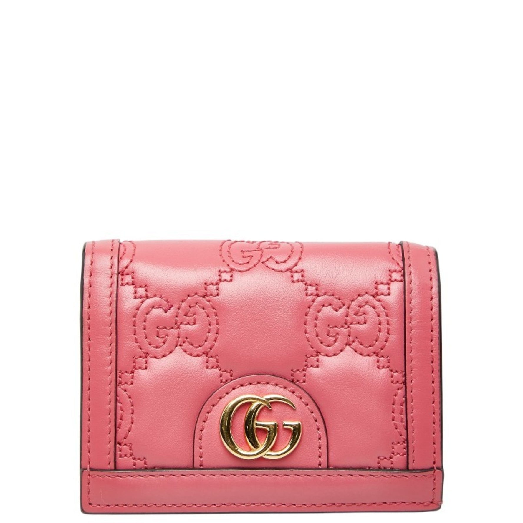 Gucci GG Matelasse Bifold Compact Wallet Leather