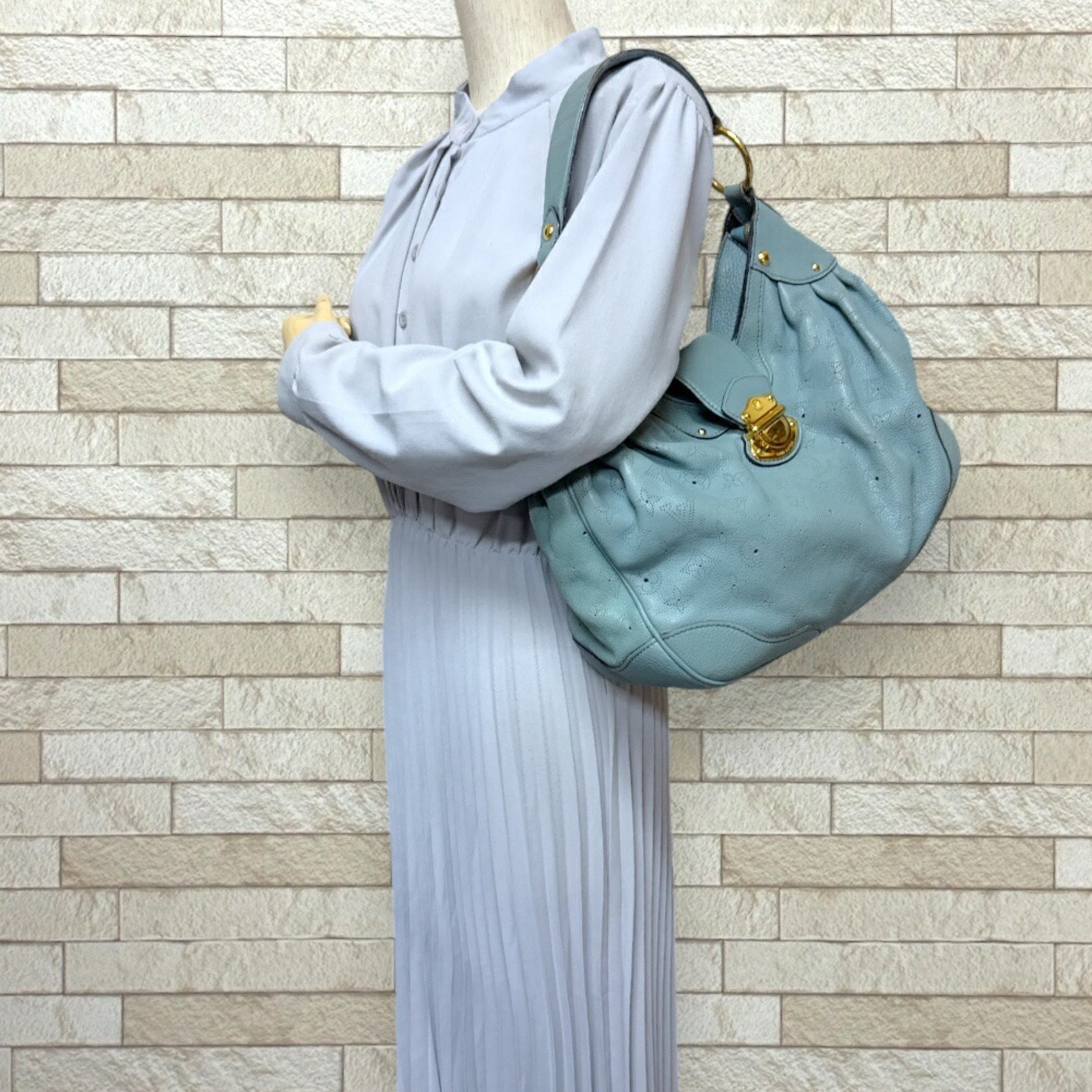 Louis Vuitton Solar PM Mahina Shoulder Bag Monogram Blue
