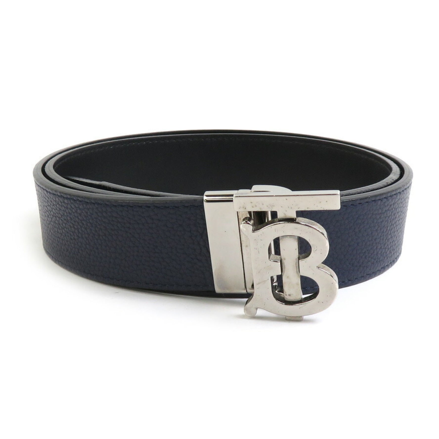 Burberry Belt, Reversible Leather, Navy x Black