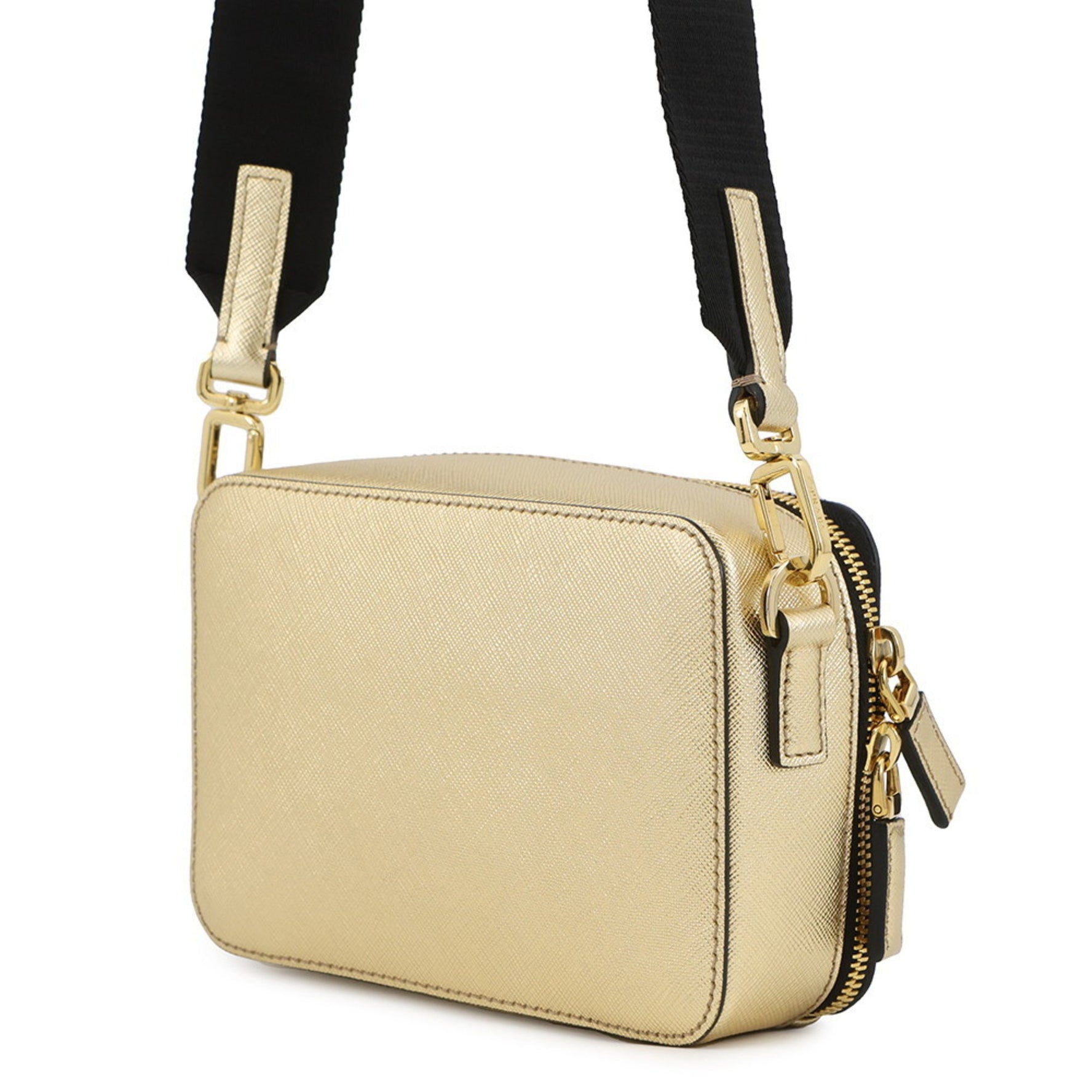 Prada Triangle Brick Saffiano Leather Shoulder Bag