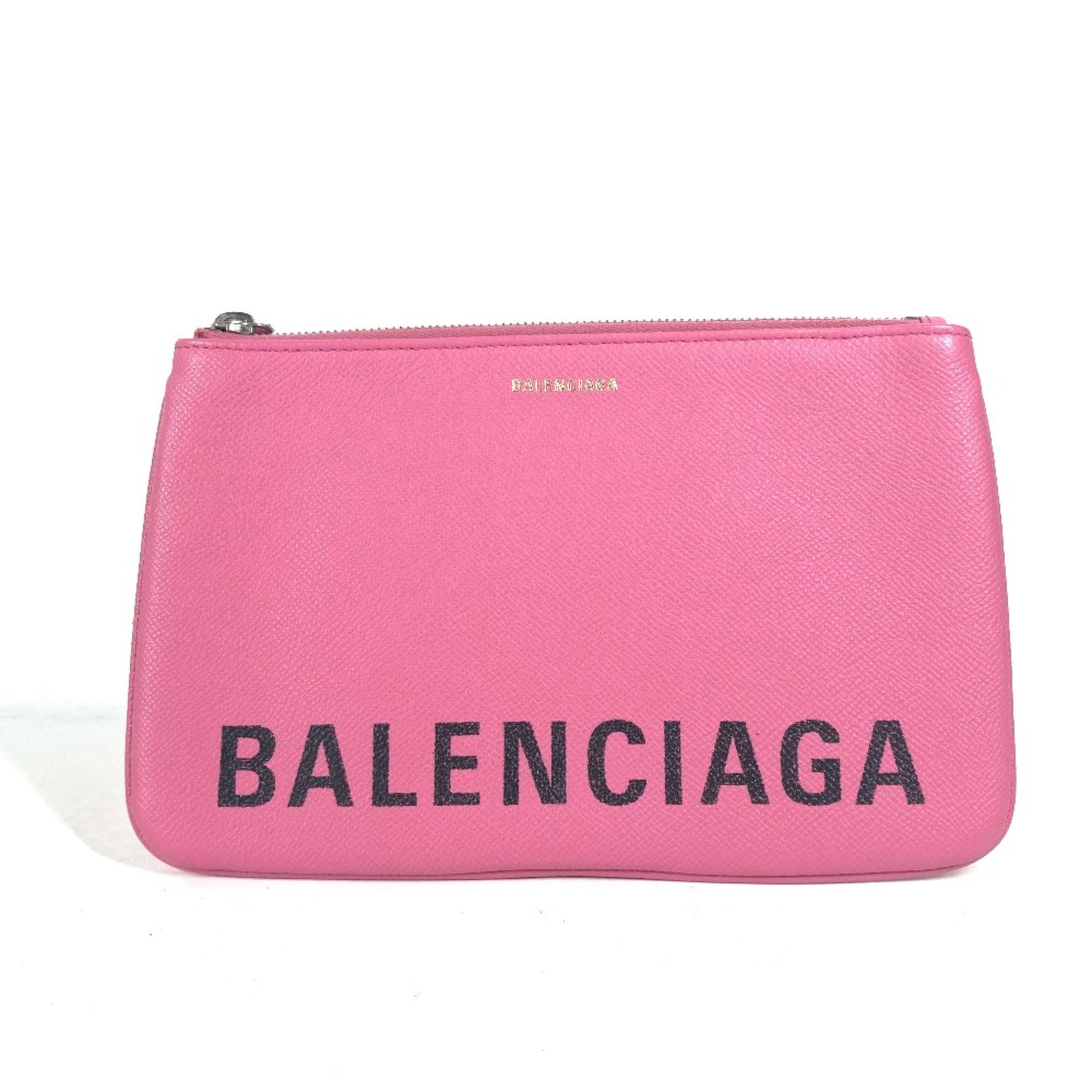Balenciaga logo pouch bag Clutch bag Black