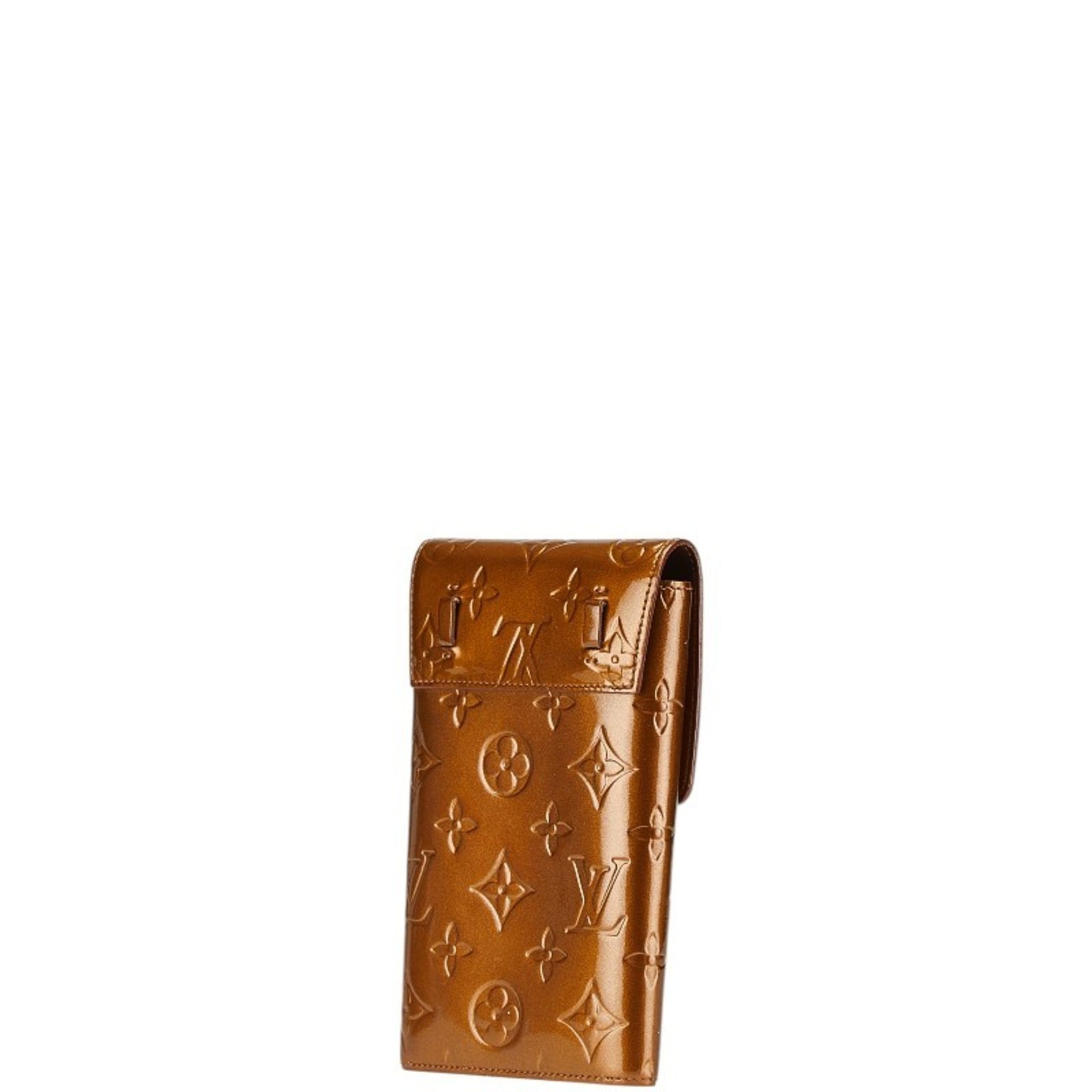 Louis Vuitton Monogram Vernis Walker Pochette Bronze Brown Patent Leather