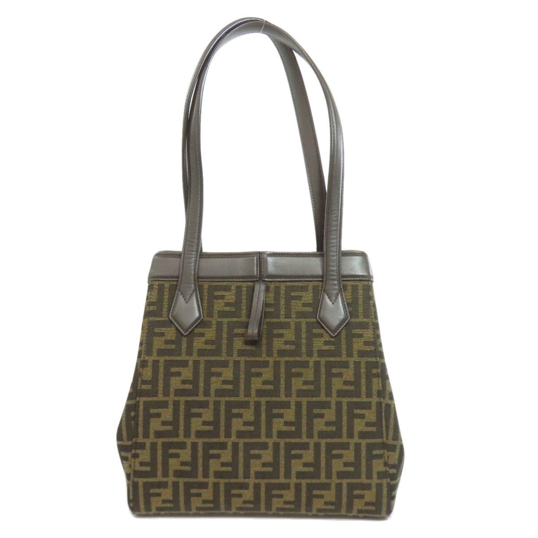 Fendi Origami Medium Zucca Print Canvas Tote Bag