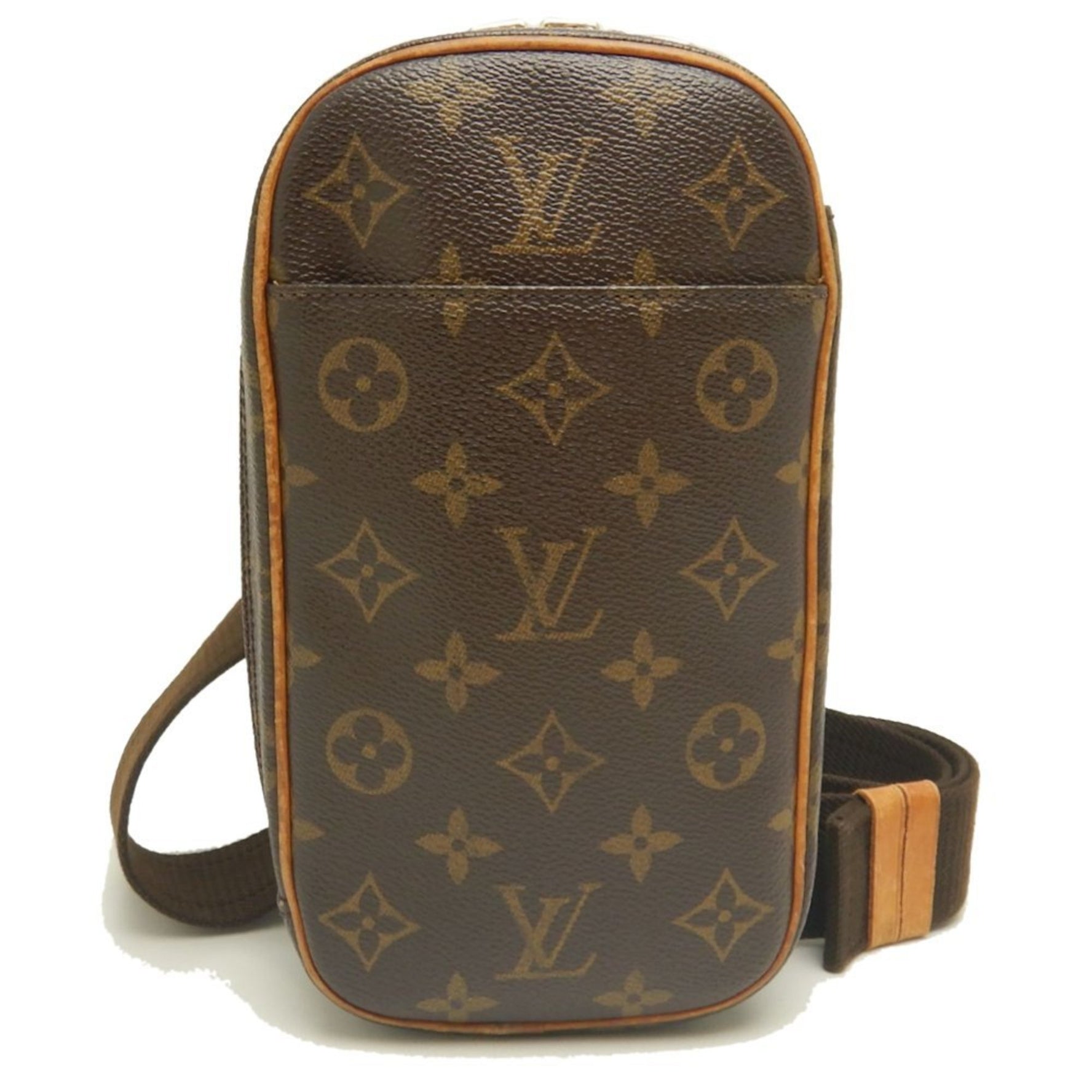 Louis Vuitton Monogram Pochette Ganju Body Bag Brown