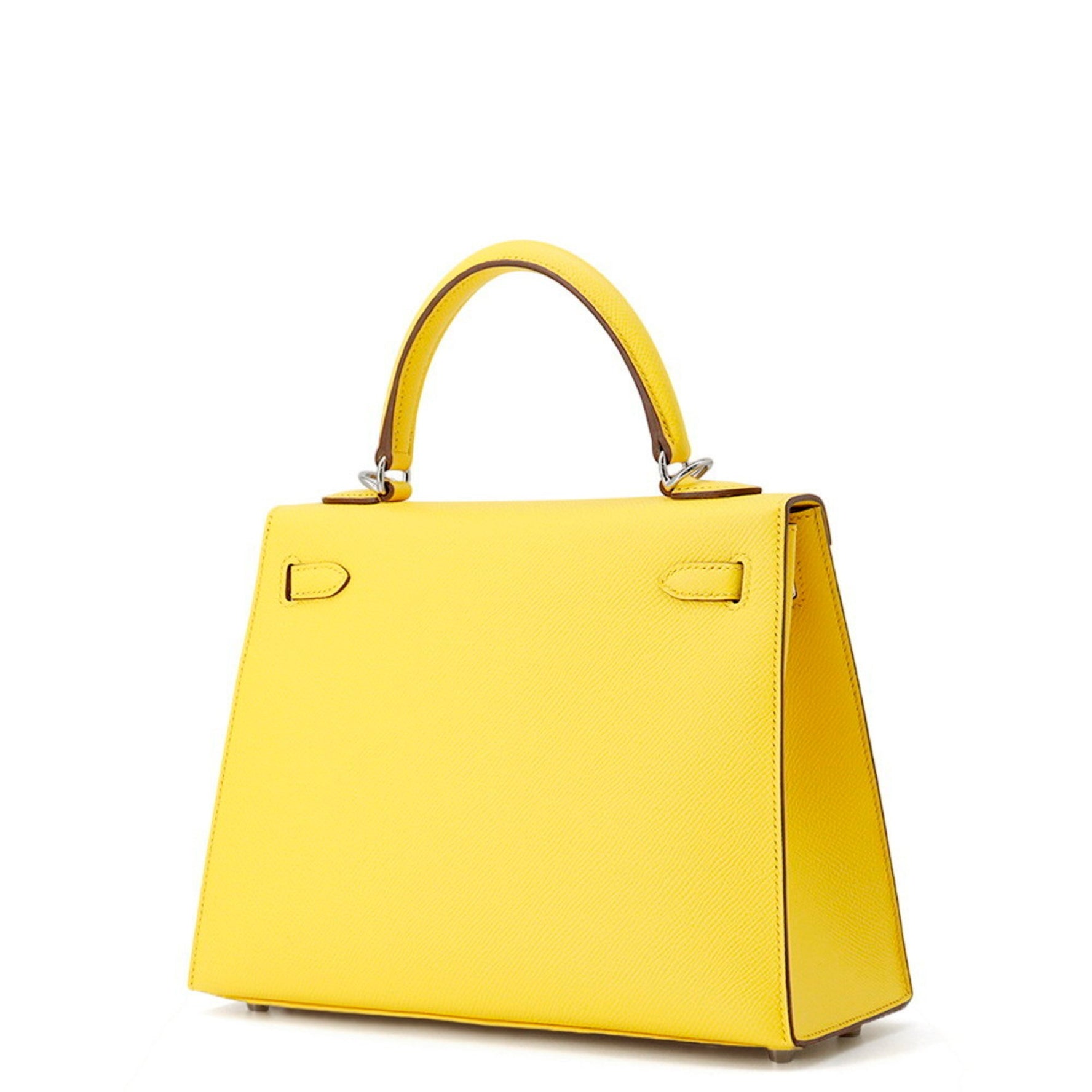 Hermès Kelly 25 handbag, exterior stitching, Jaunes-Naples, Epsom leather, U-stamp, HERMES bag