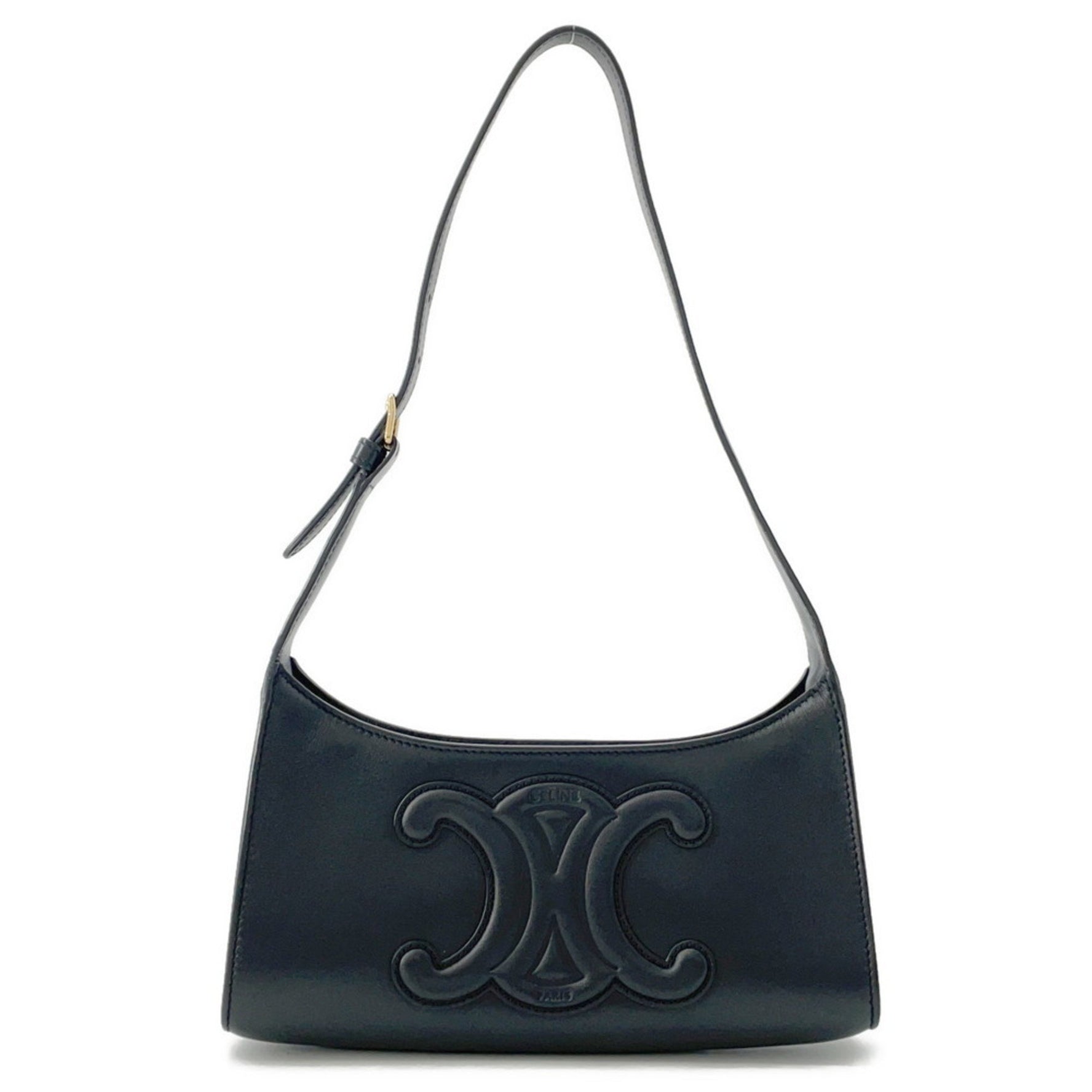 Celine Shoulder Bag Cuir Triomphe Leather