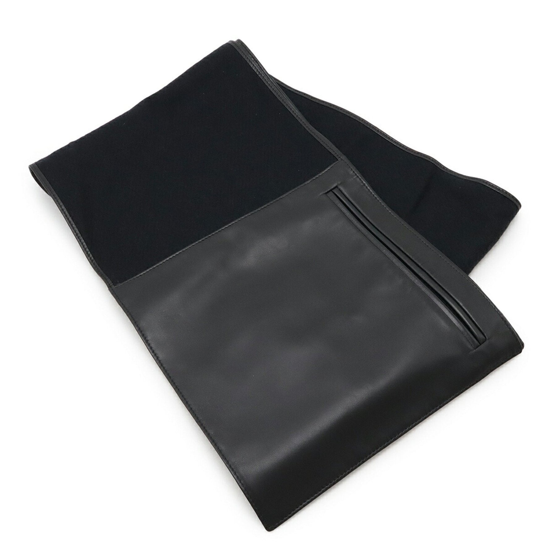 LOEWE reversible scarf with pocket, 100% Cashgora and Nappa leather