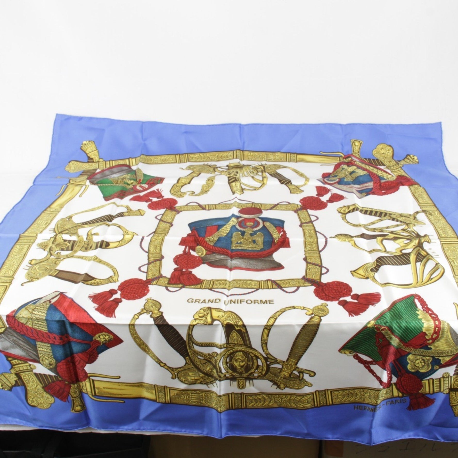 HERMES GRAND UNIFORME Carré 90 Scarf, Silk, Multicolor