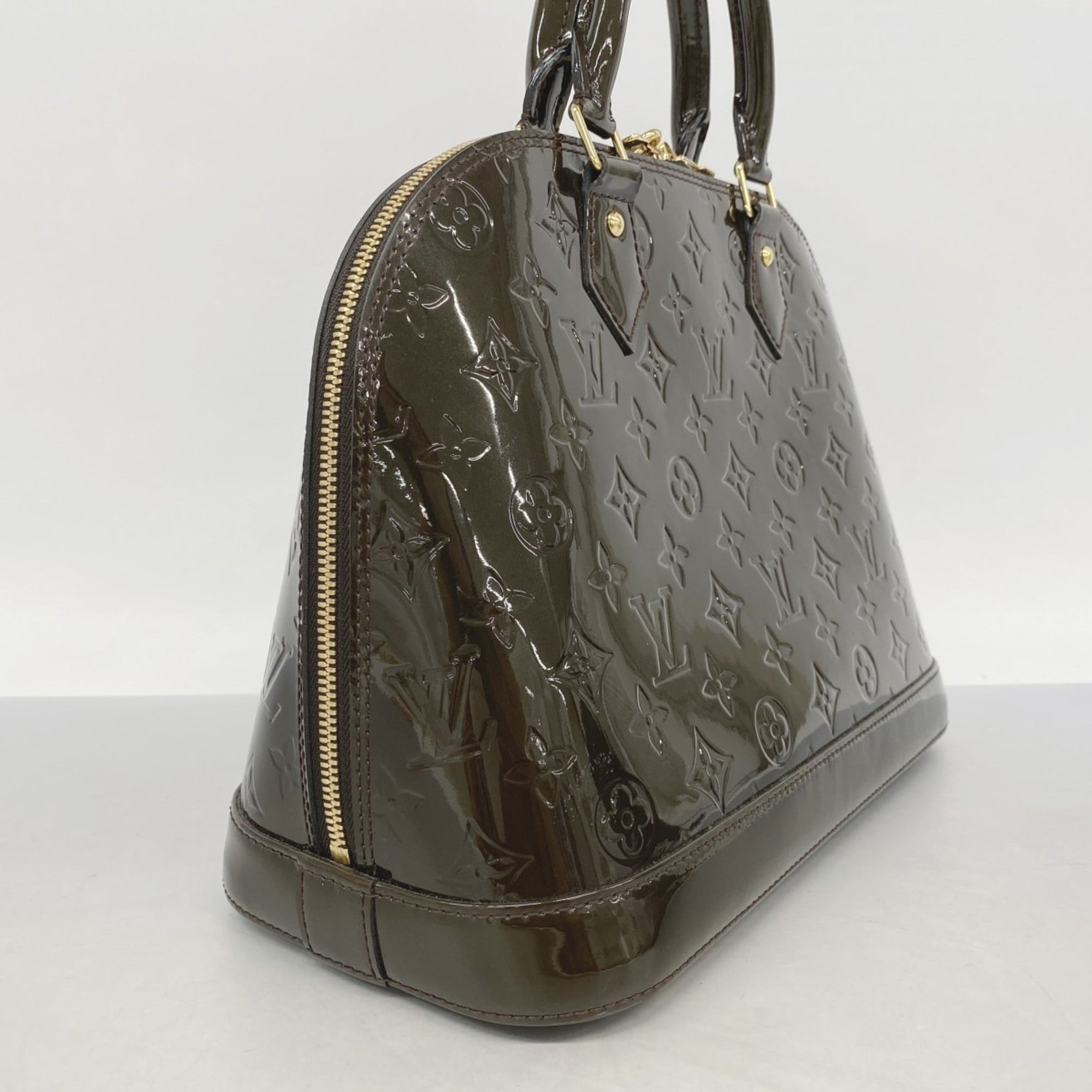 Louis Vuitton Vernis Alma PM Handbag Terre Donbre