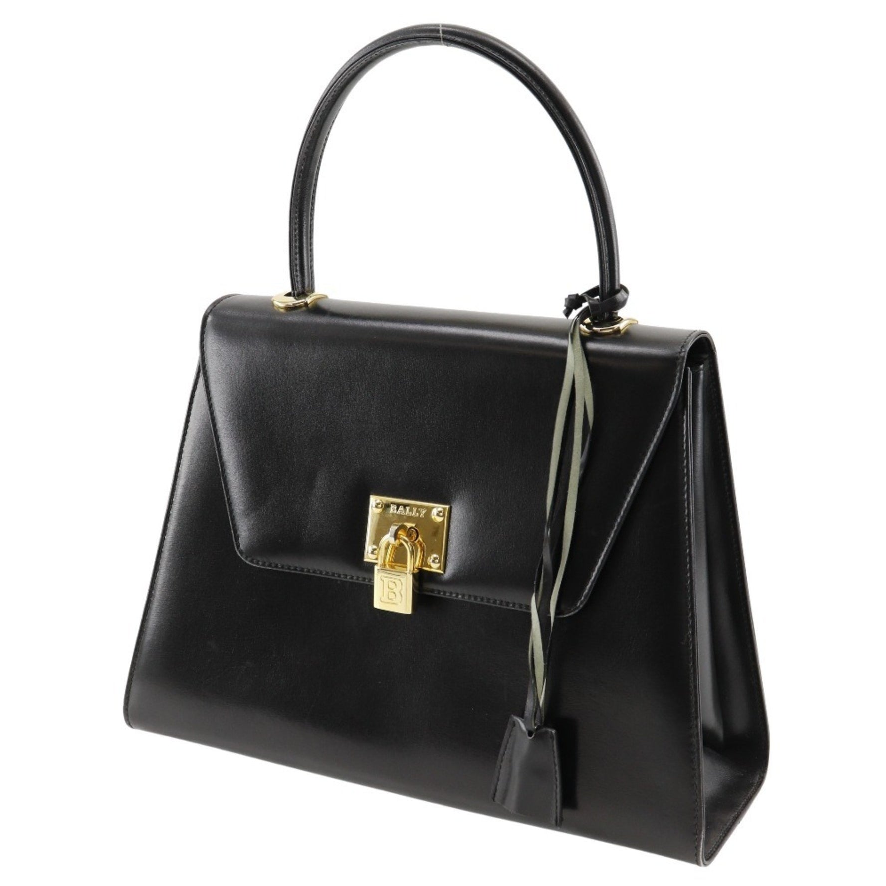 BALLY handbag calfskin turn lock ladies