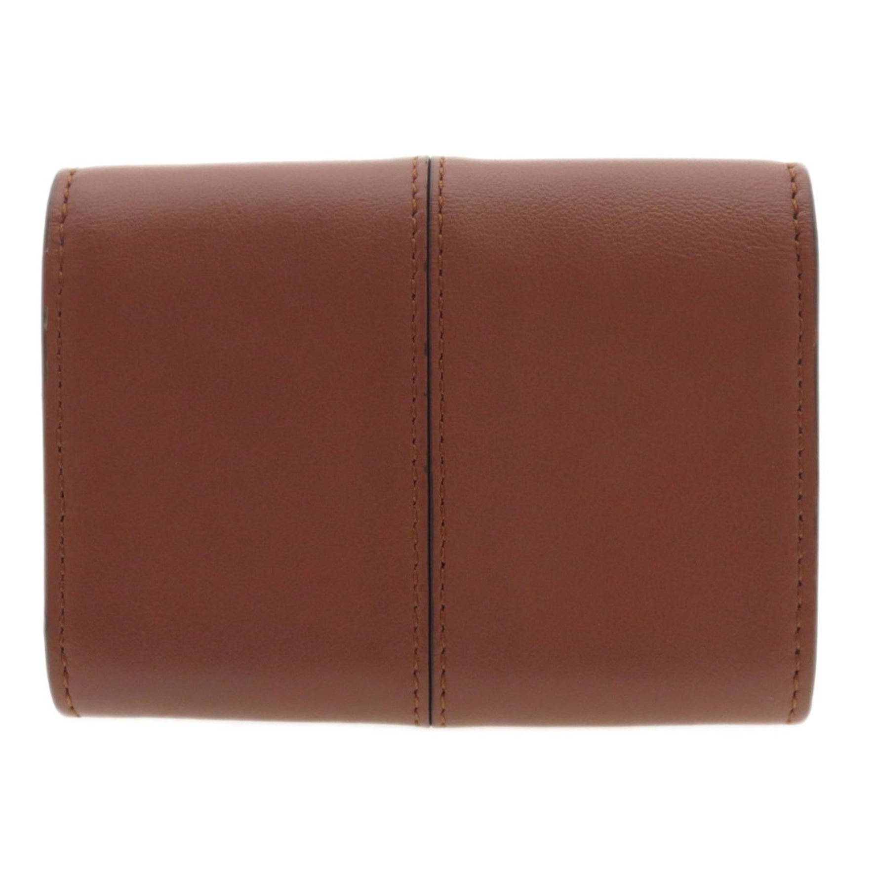 Fendi metal business card holder/card case in calf leather