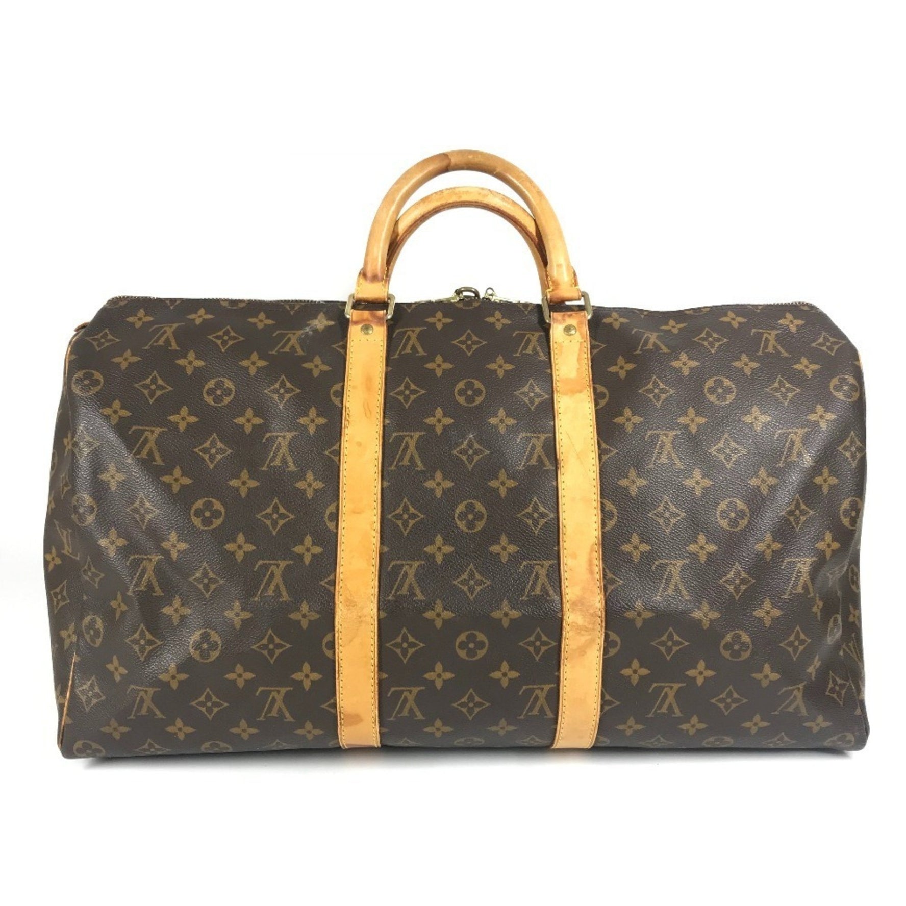 LOUIS VUITTON Monogram Keepall 50 Travel Bag, Handbag, Boston Canvas, Men's and