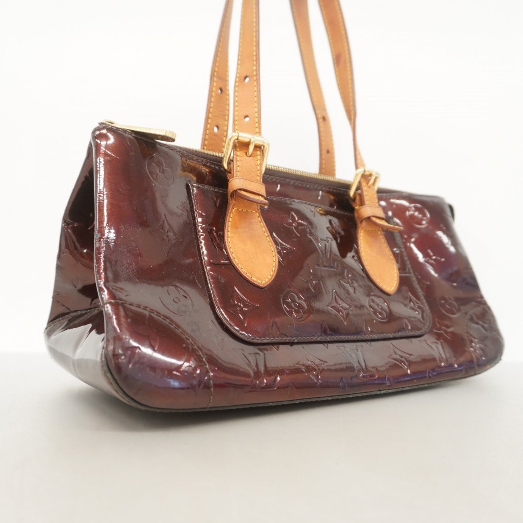 Louis Vuitton Vernis Rosewood Avenue Handbag Amaranth