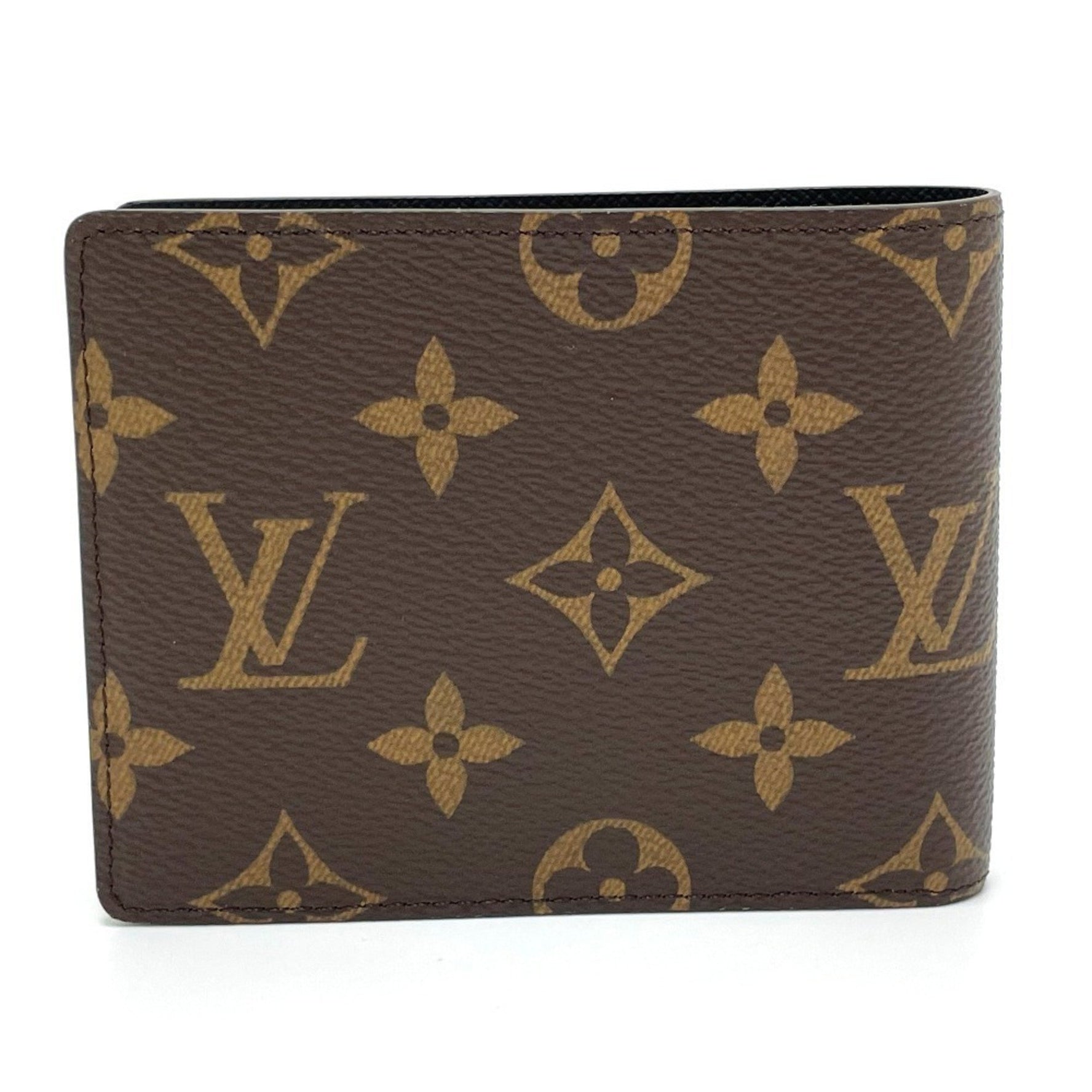 Louis Vuitton Animal Monogram Portefeuille Slender NM Billfold Bi-fold Wallet Canvas Men's Brown