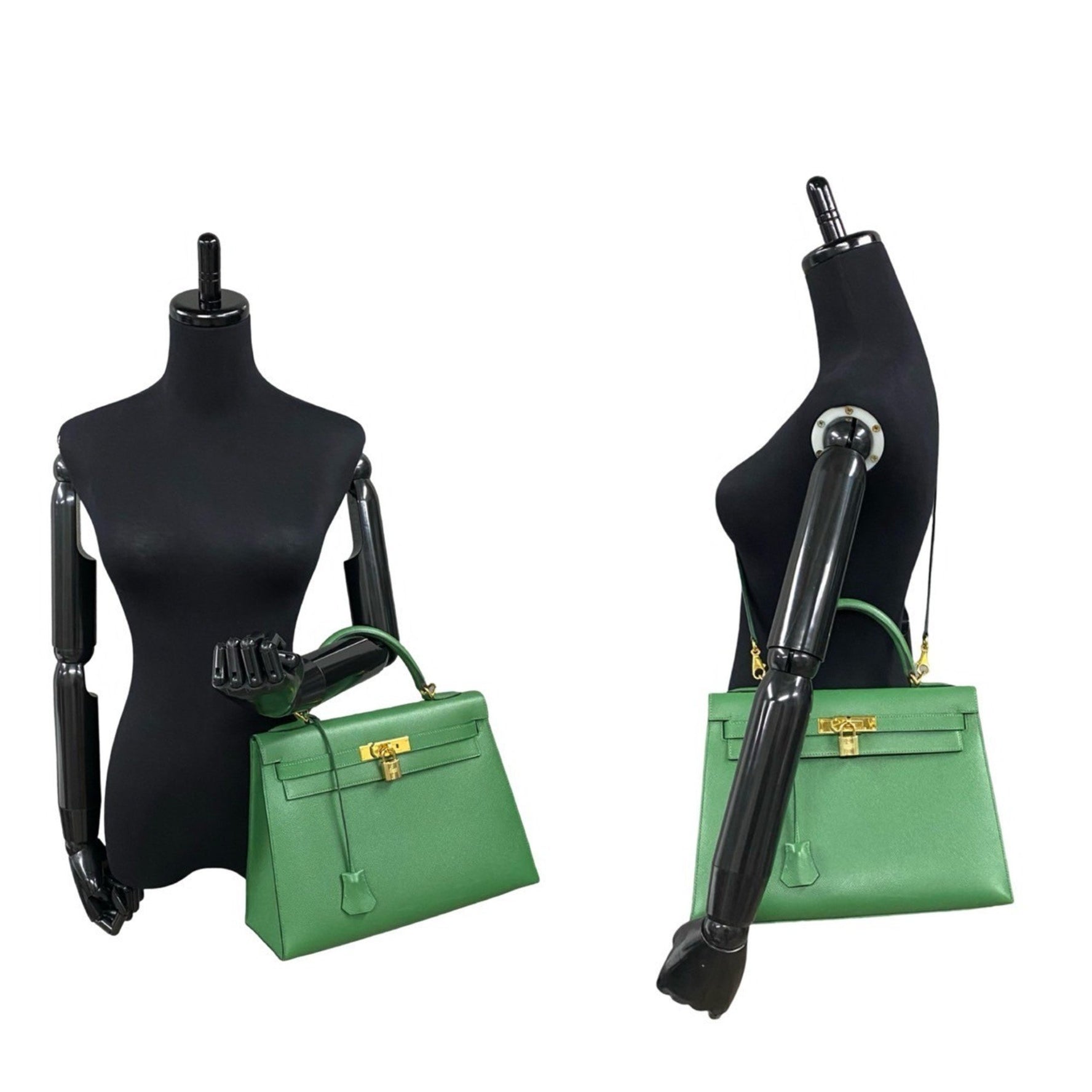 HERMES Kelly 32 Couchvel Epsom Leather Handbag/Shoulder Bag
