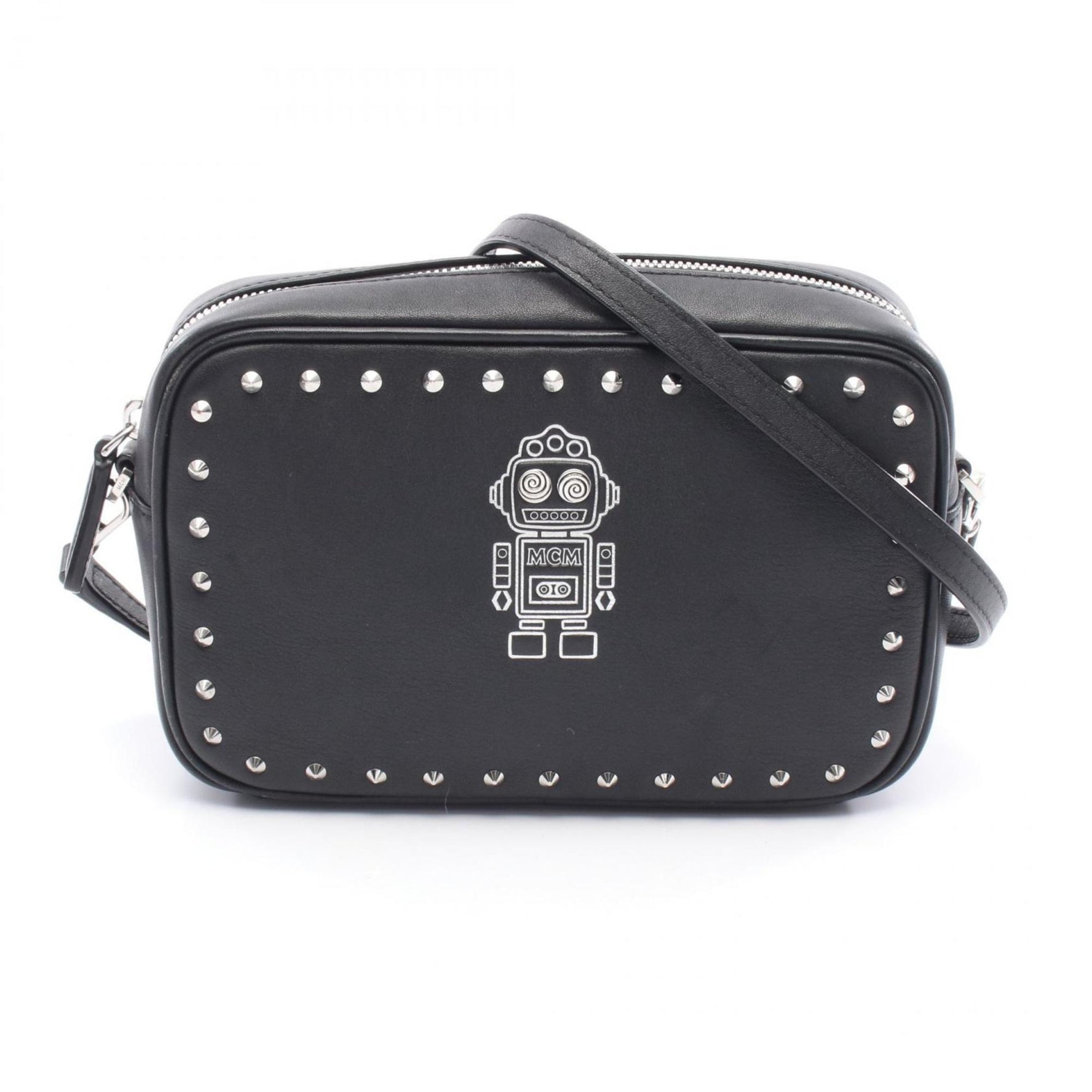 MCM Robot Shoulder Bag Leather