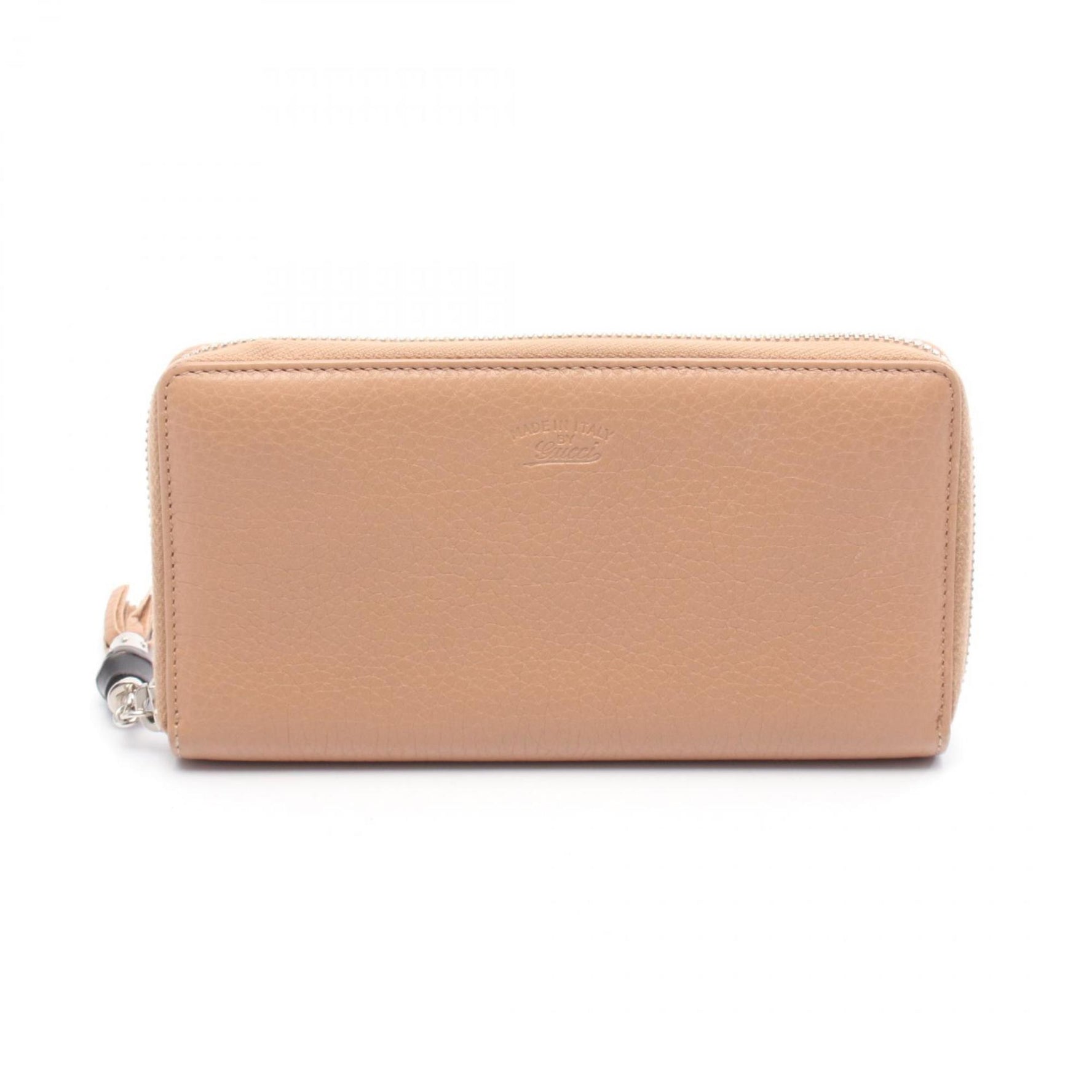 GUCCI Bamboo Round Long Wallet Leather