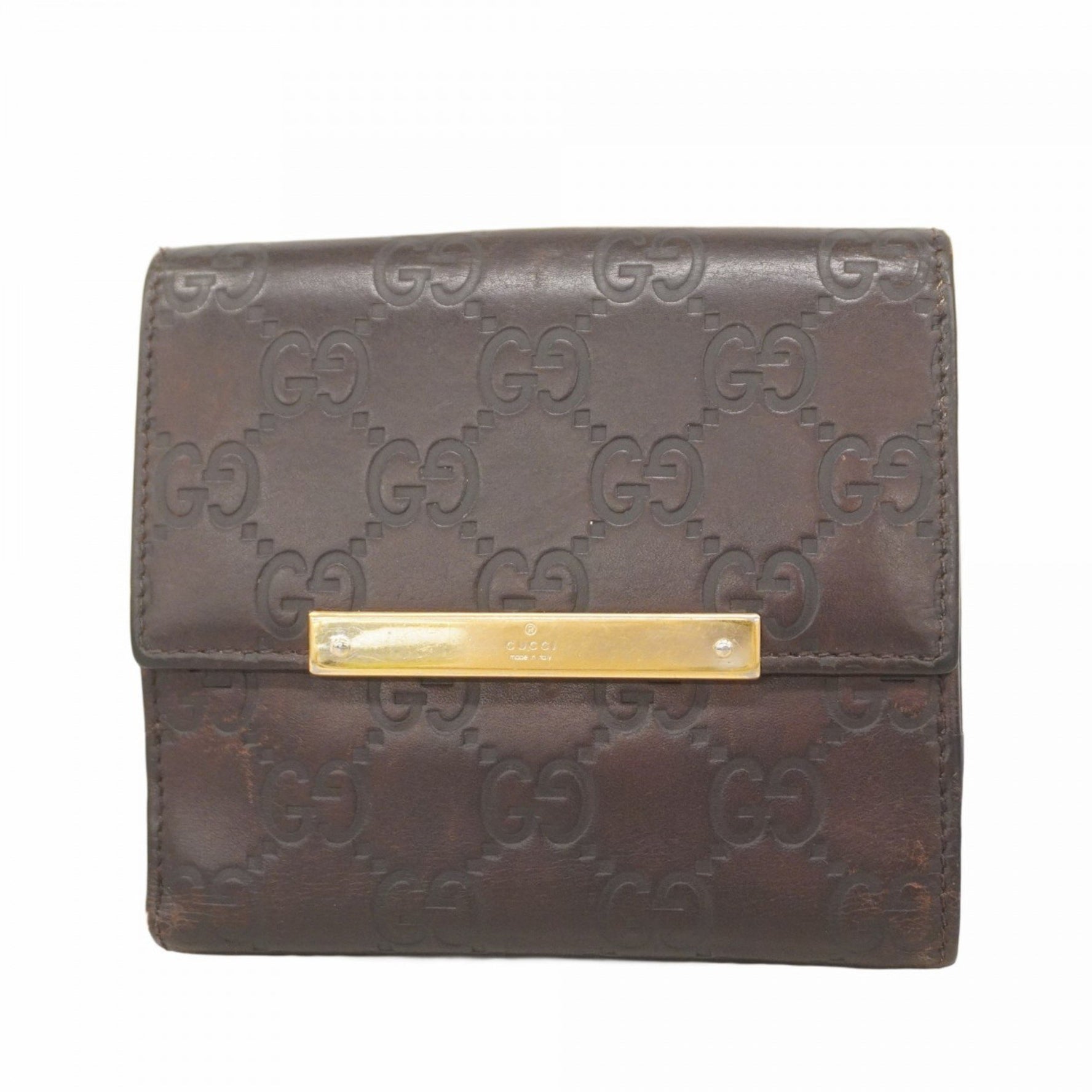Gucci wallet Guccissima leather champagne