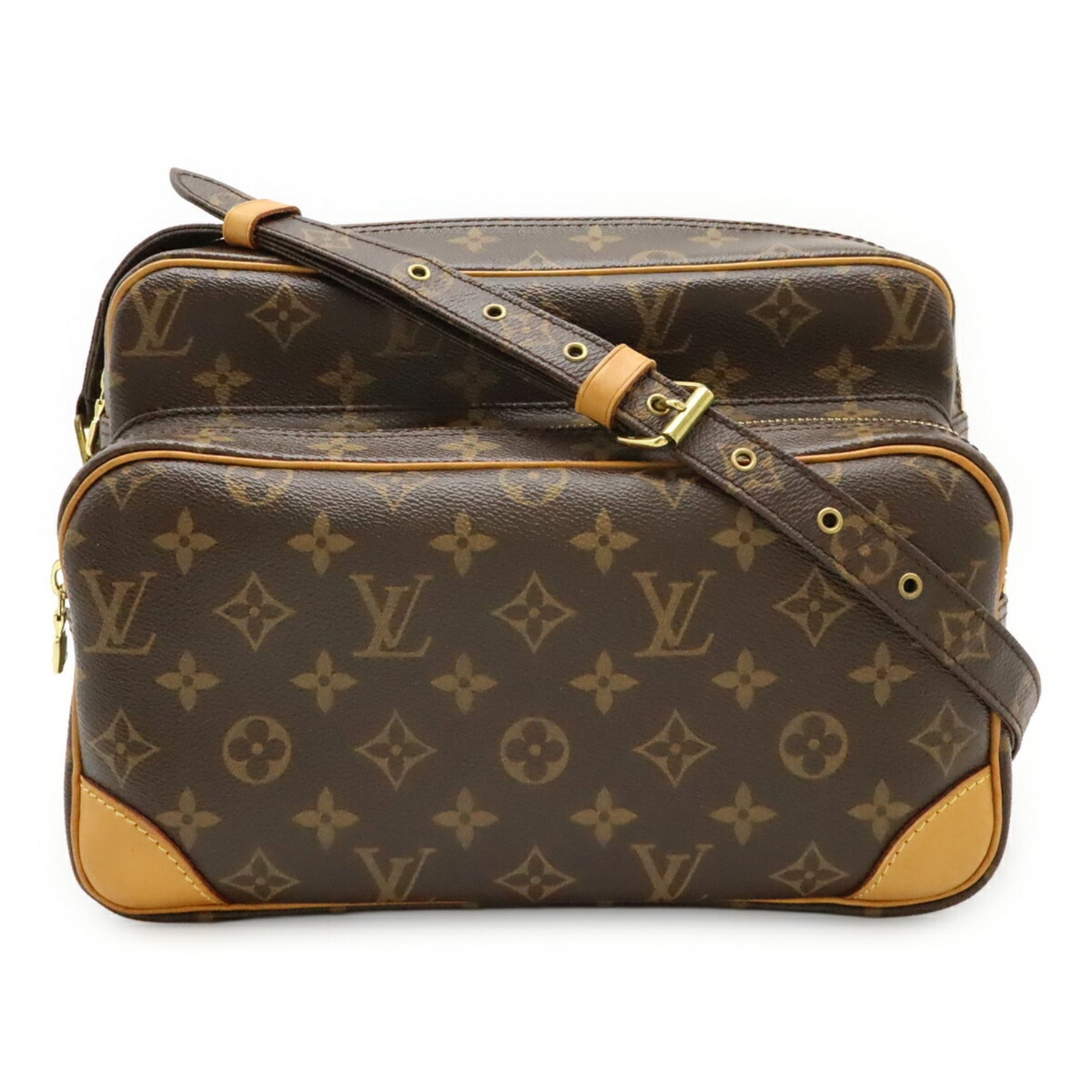 LOUIS VUITTON Monogram Nile Shoulder Bag, Non-sticky