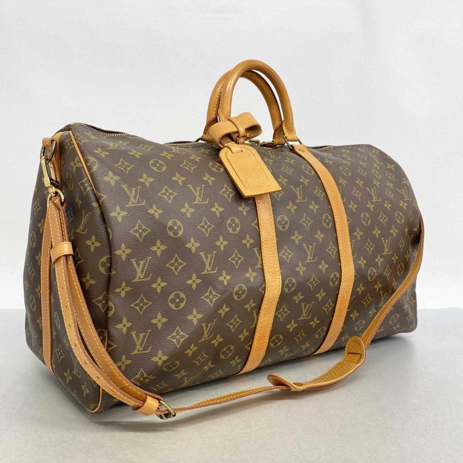 Louis Vuitton Monogram Keepall Bandouliere 55 Boston Bag Men's and