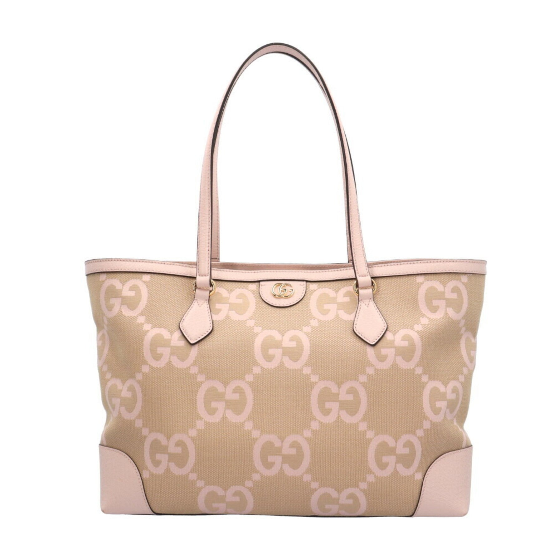 Gucci Jumbo GG Tote Bag Canvas Pink
