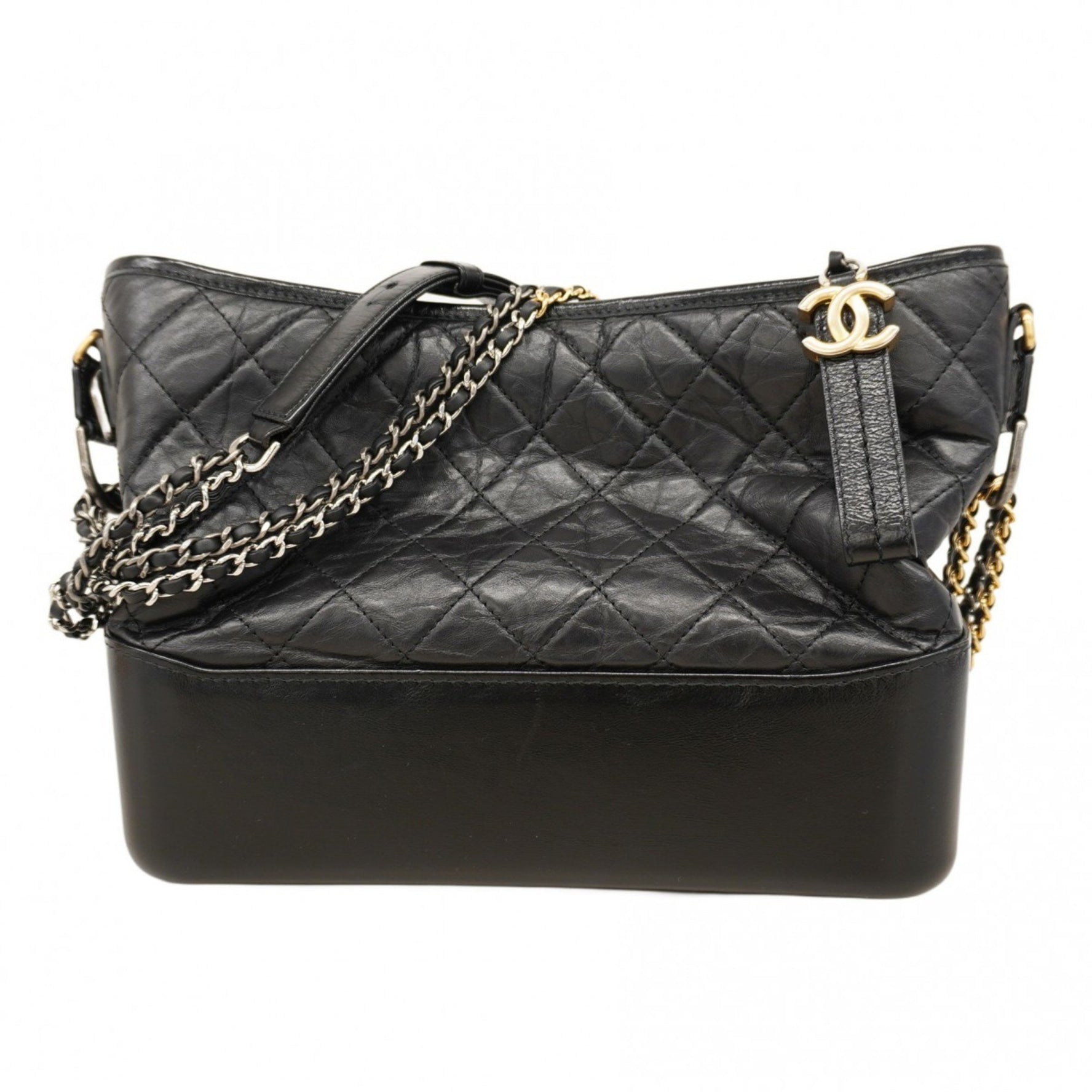 Chanel Shoulder Bag Chain Gabriel de Leather Gold