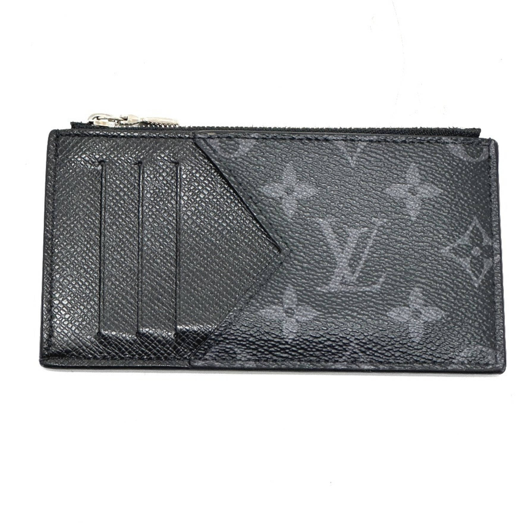 Louis Vuitton Coin Card Holder Wallet/Coin Case Monogram Eclipse Canvas