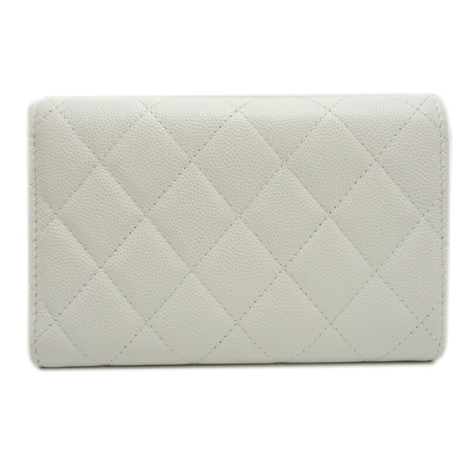 Chanel Long Wallet Tri-fold Caviar Skin