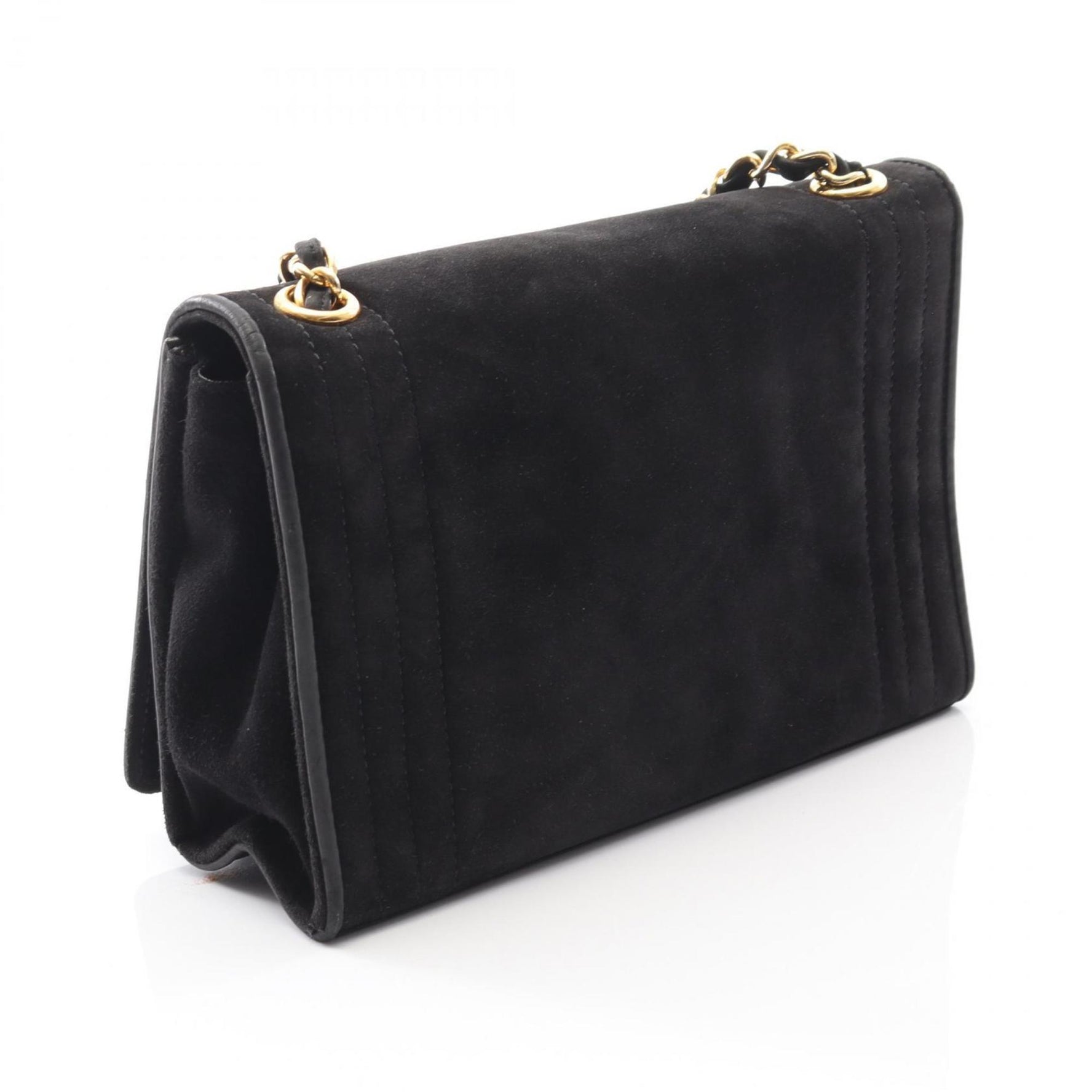 Chanel Coco Mark Shoulder Bag, Suede