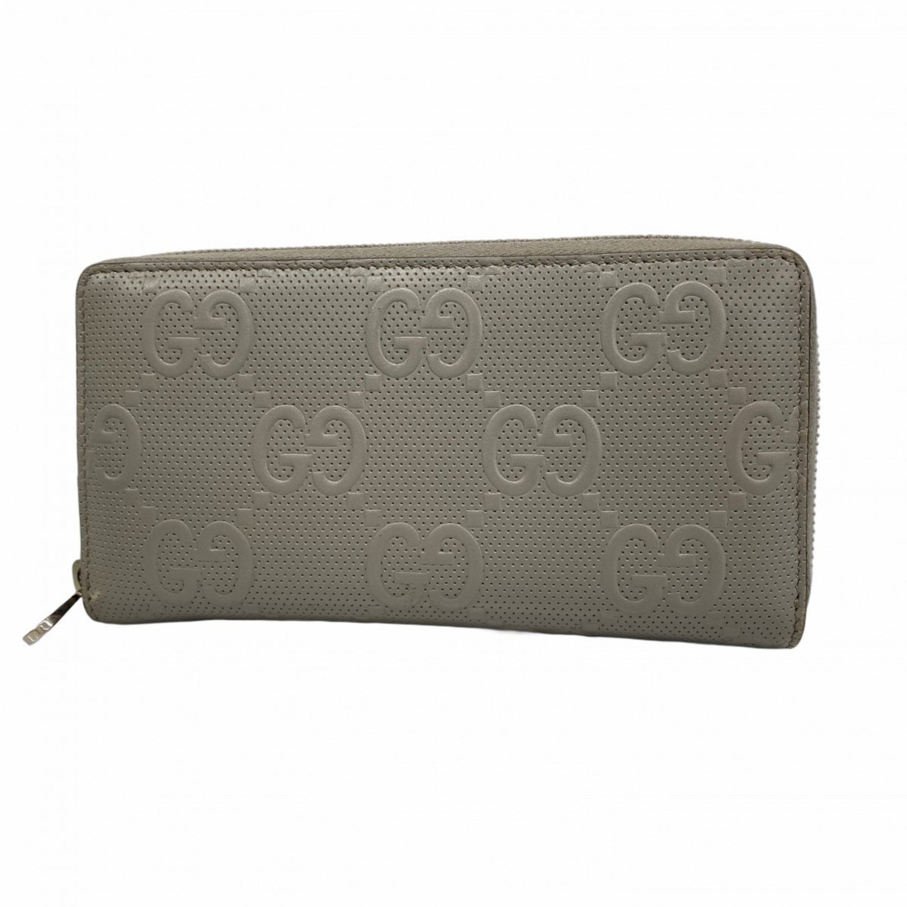 Gucci GG Embossed Long Wallet Leather