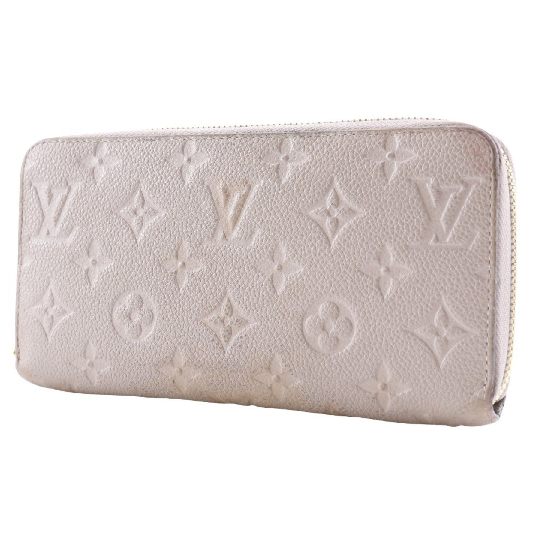 Louis Vuitton Zippy Wallet Long Monogram Empreinte Tourterelle 2016 Gray wallet