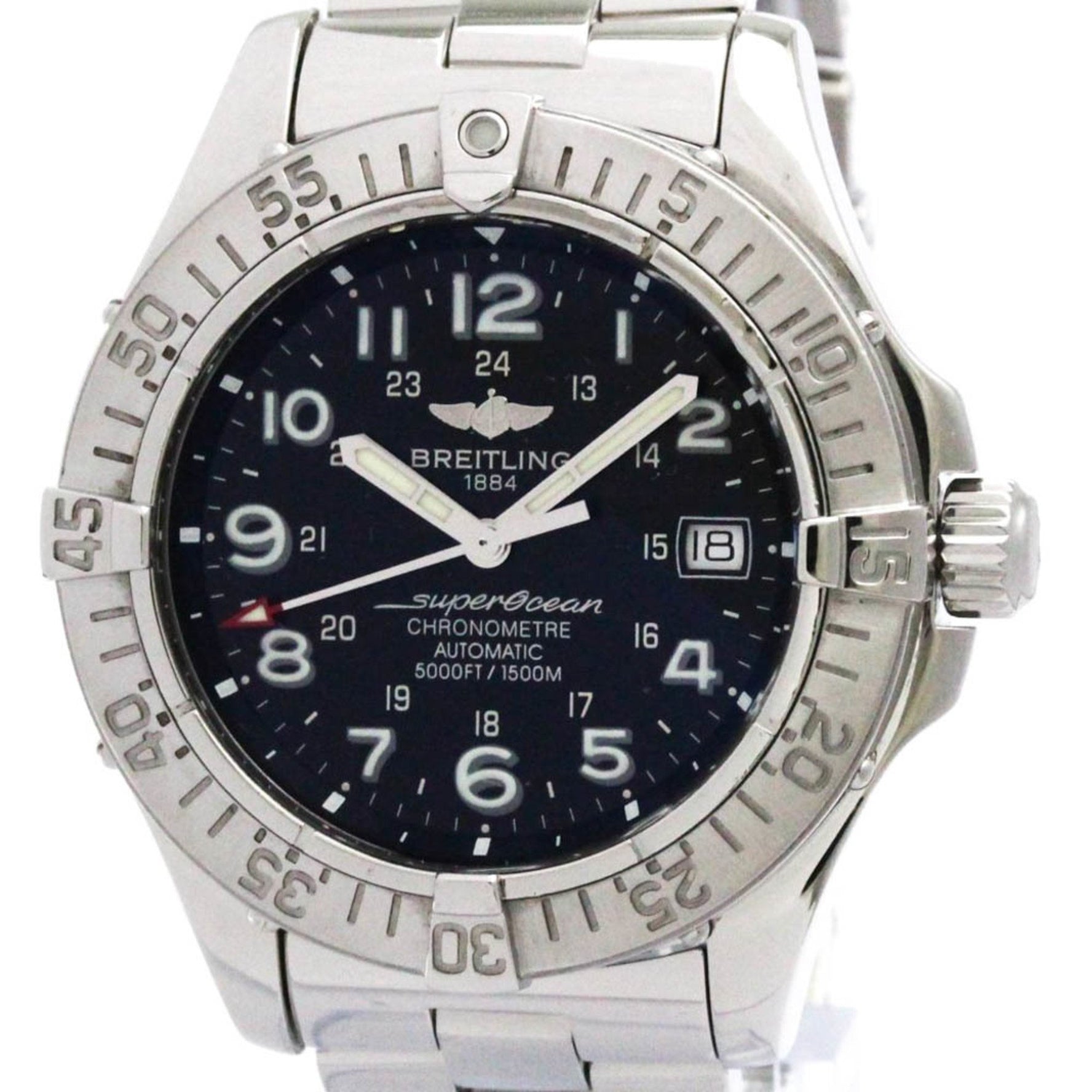 BREITLING Super Ocean Steel Automatic Mens Watch A17360 Polished