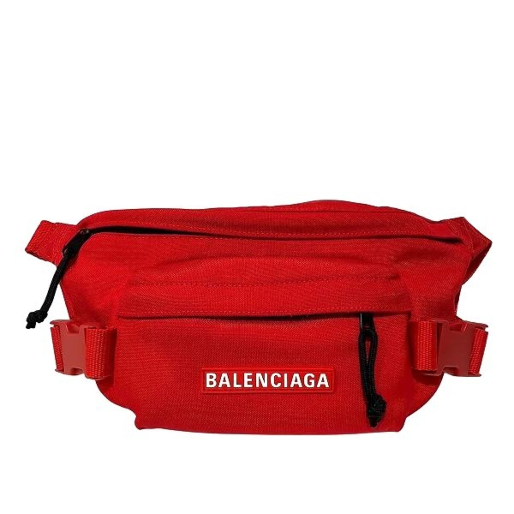 Balenciaga Red Nylon Shoulder Bag/Waist Bag