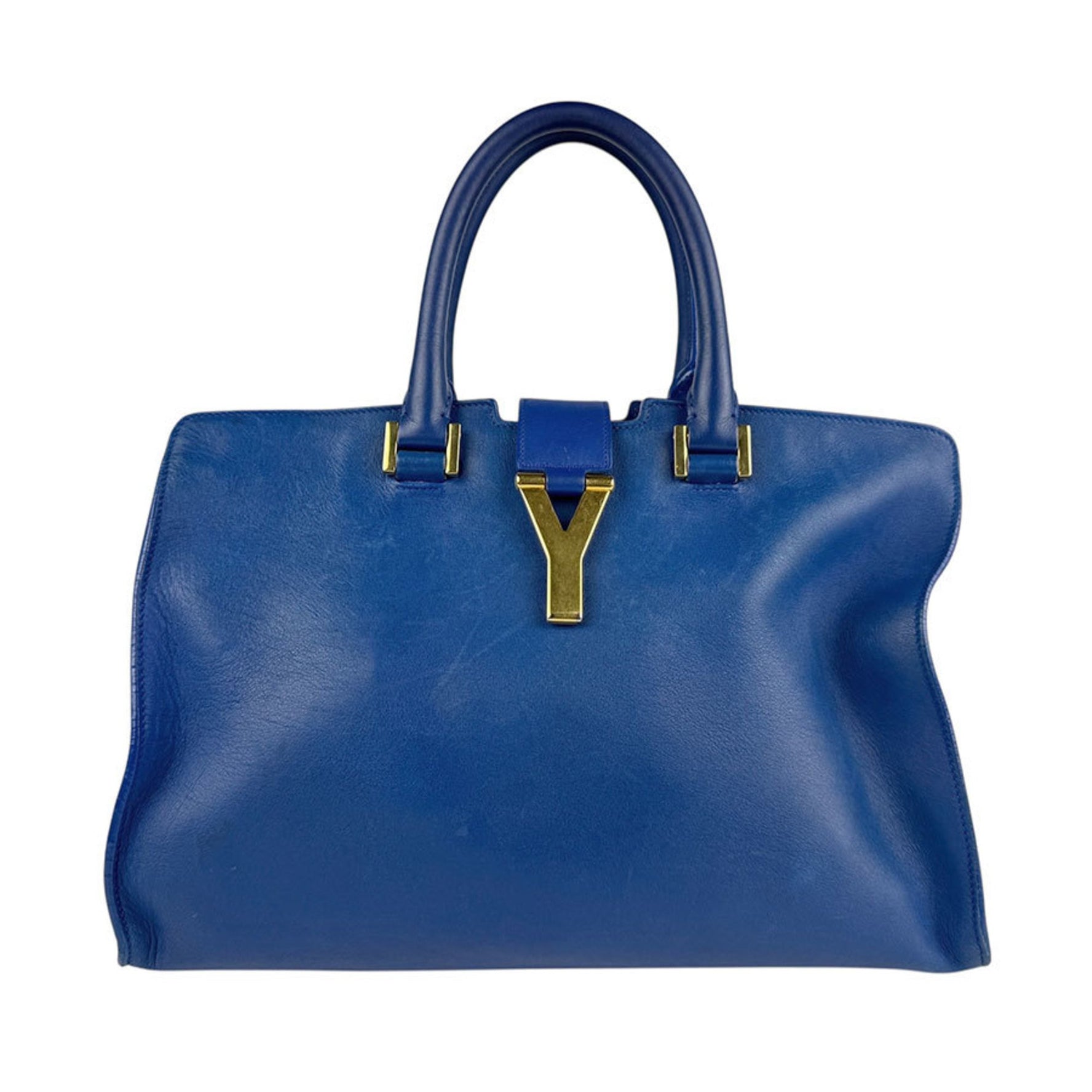 Saint Laurent Handbag Shoulder Bag Petit Cabas Leather Gold