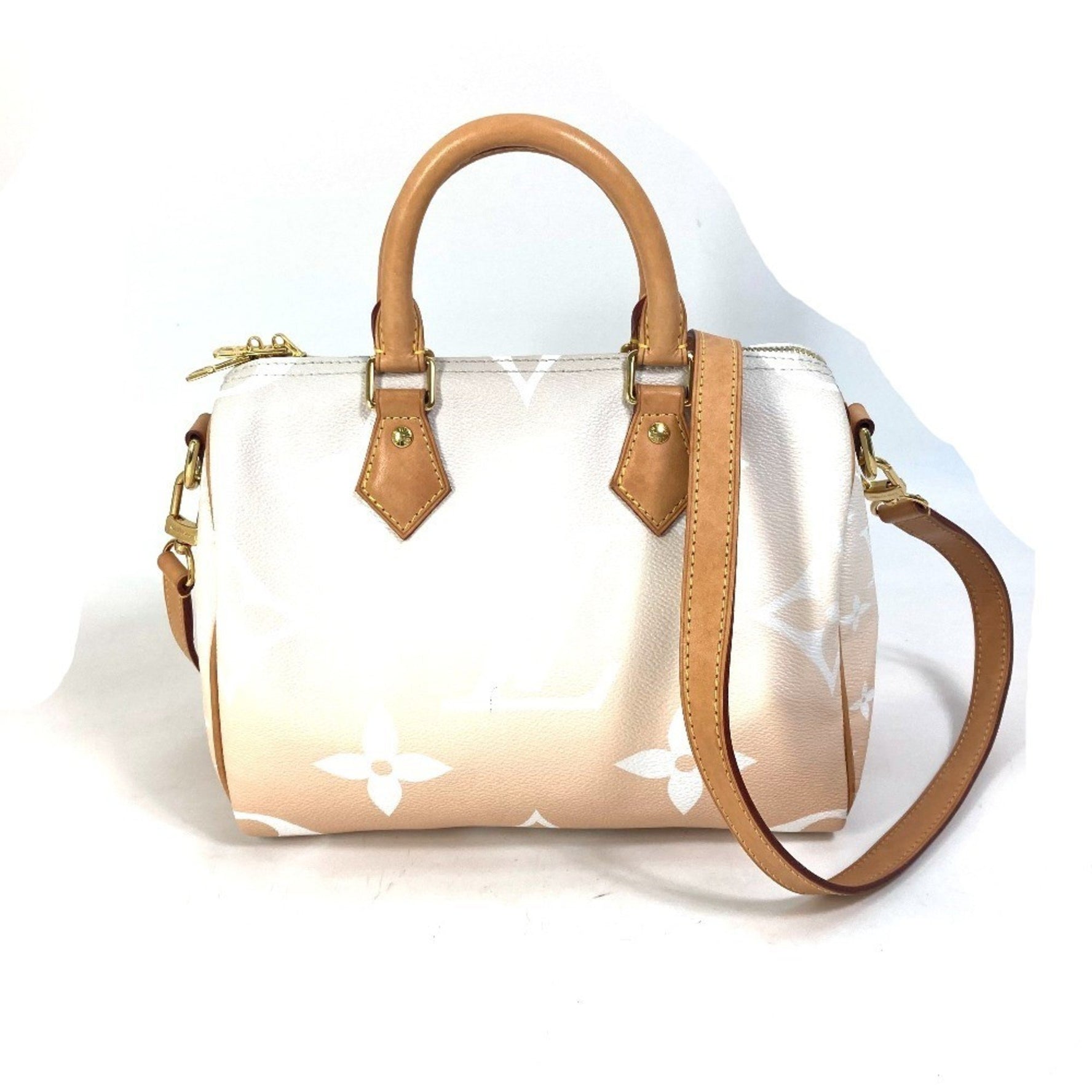 Louis Vuitton Monogram Giant Gradient Speedy Bandouliere 25 Mini Boston Bag Shoulder Handbag Canvas Blue